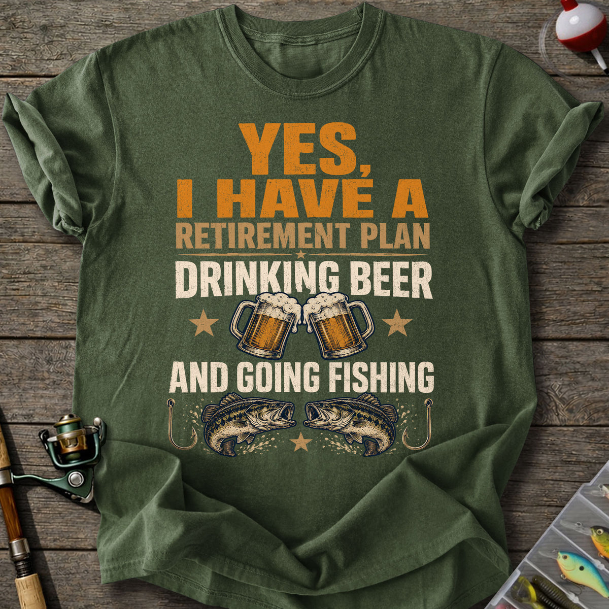 Beer Fishing Retirement T-Shirt