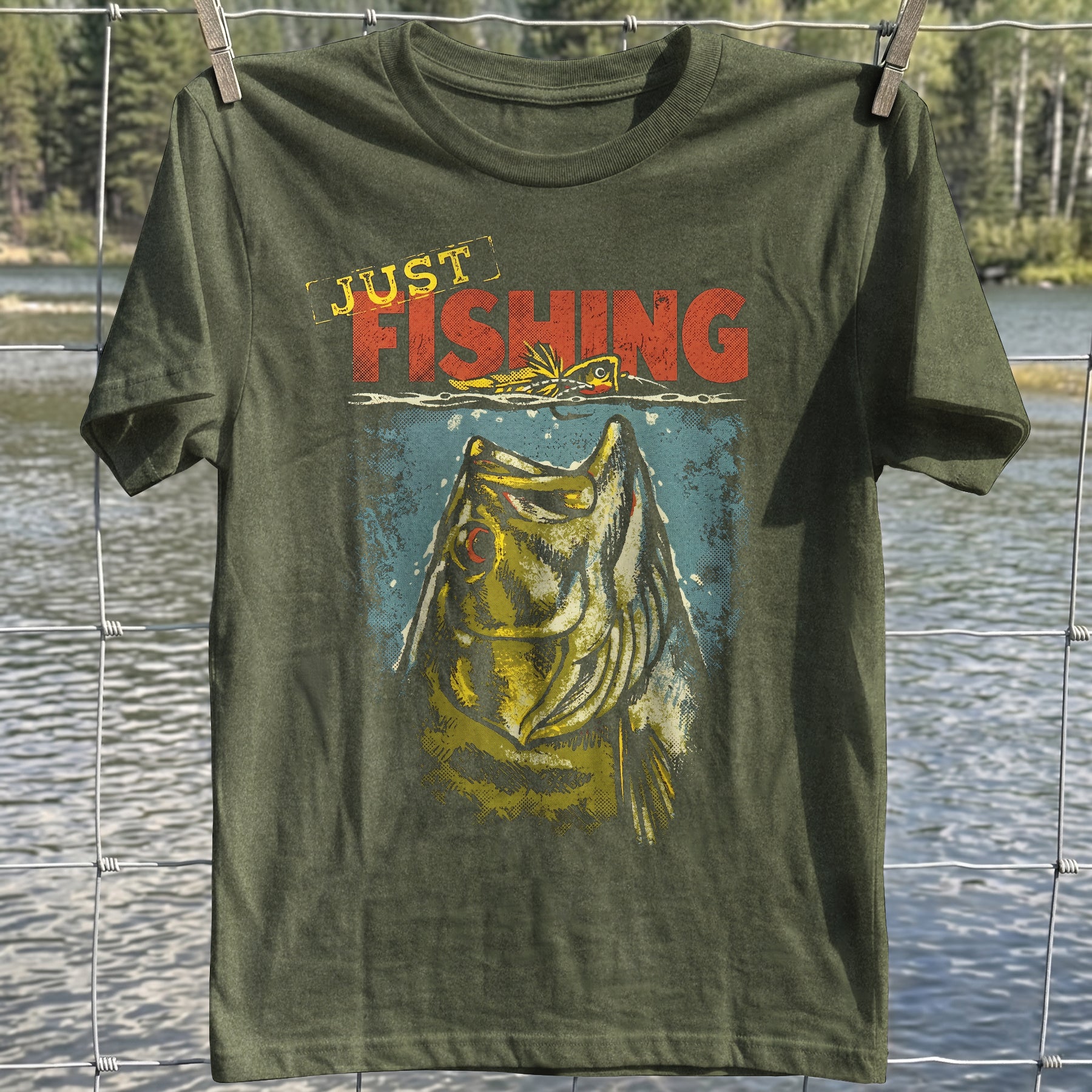 Fishing Frog T-Shirt
