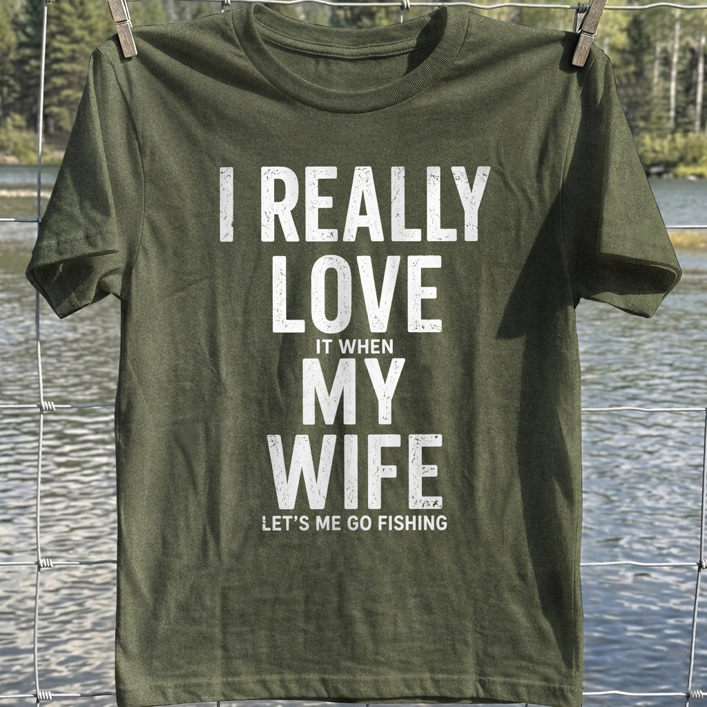 My Wife Fishing T-Shirt