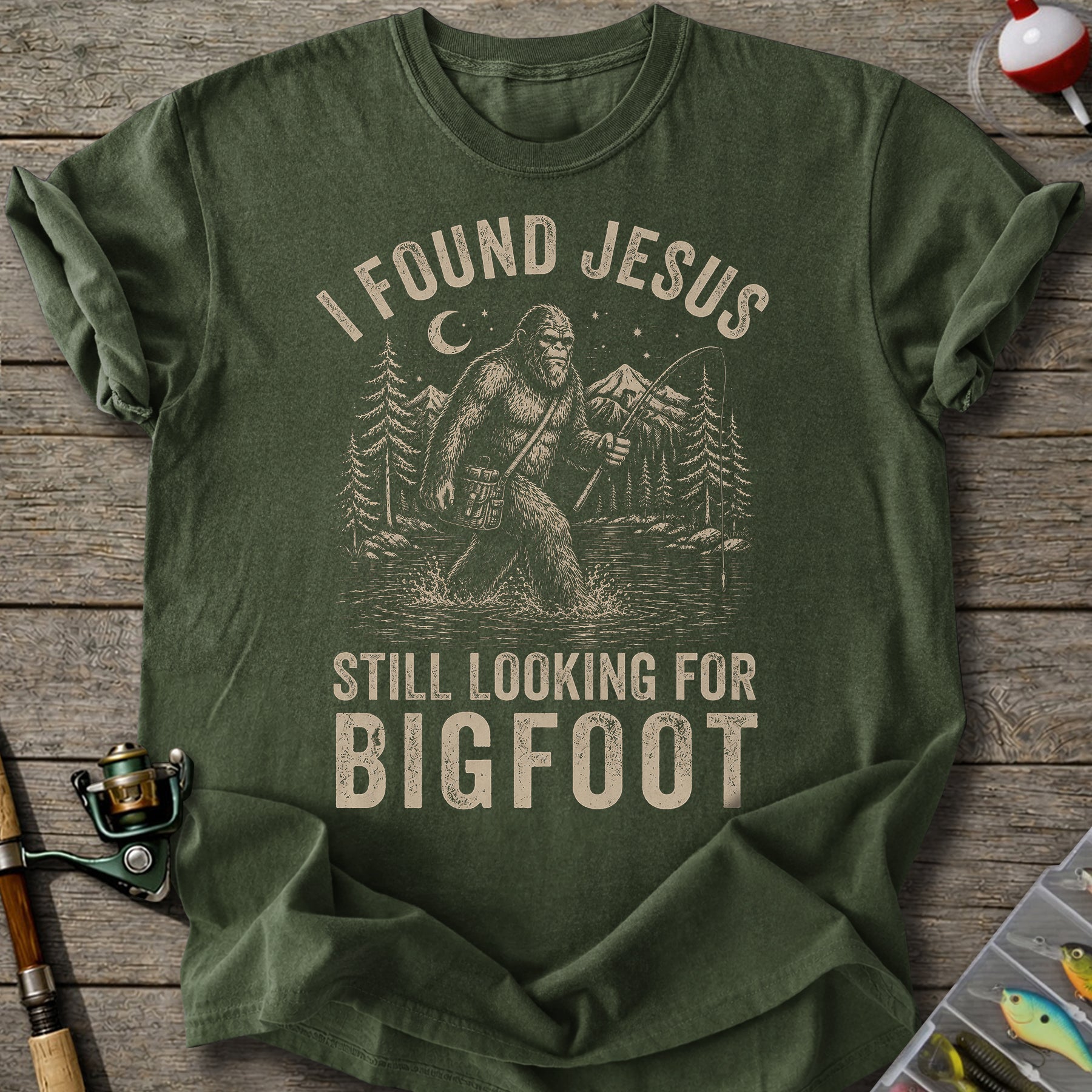 Jesus Looking For Bigfoot T-Shirt