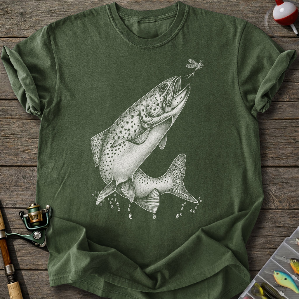Rising Brown Trout T-Shirt