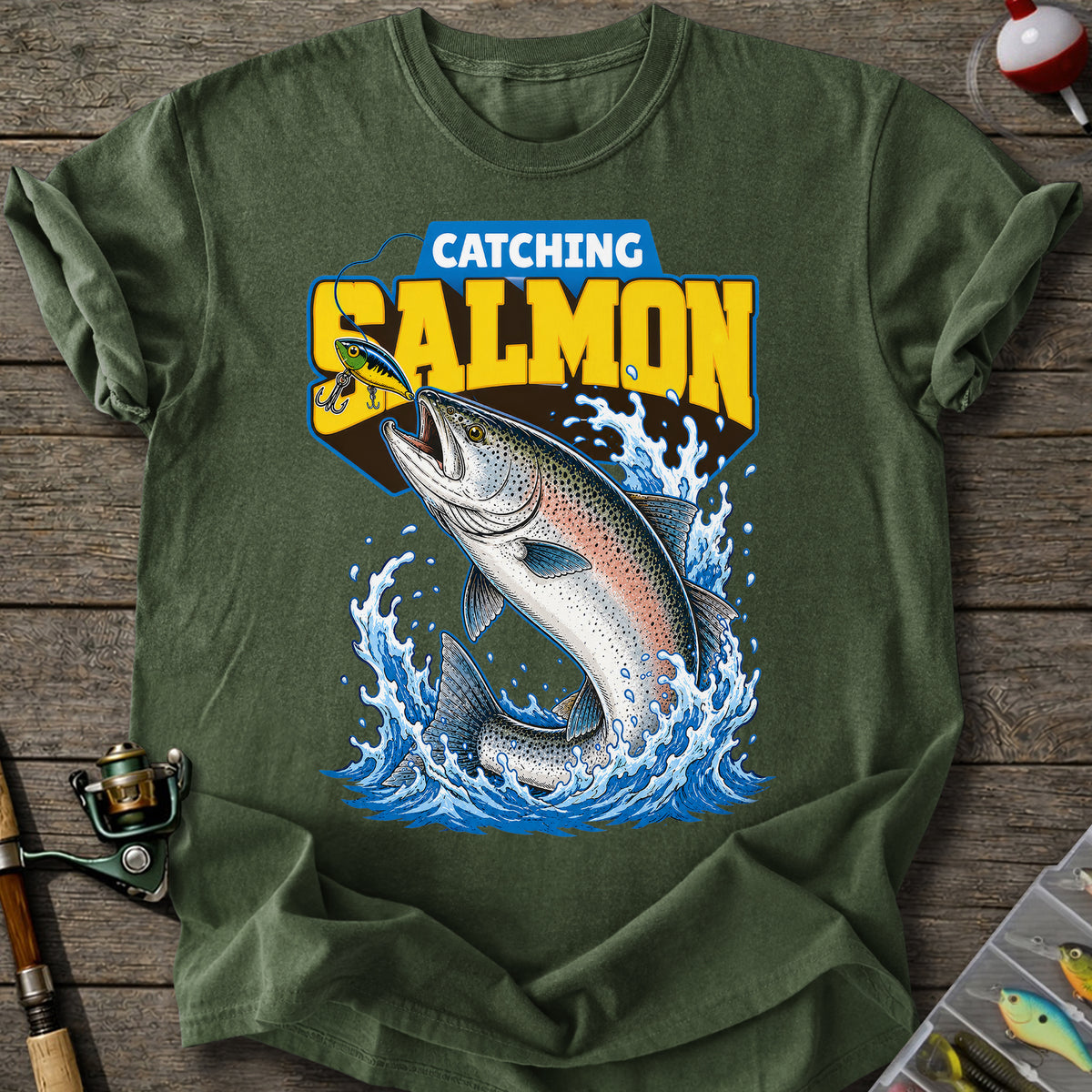 Catching Salmon T-shirt