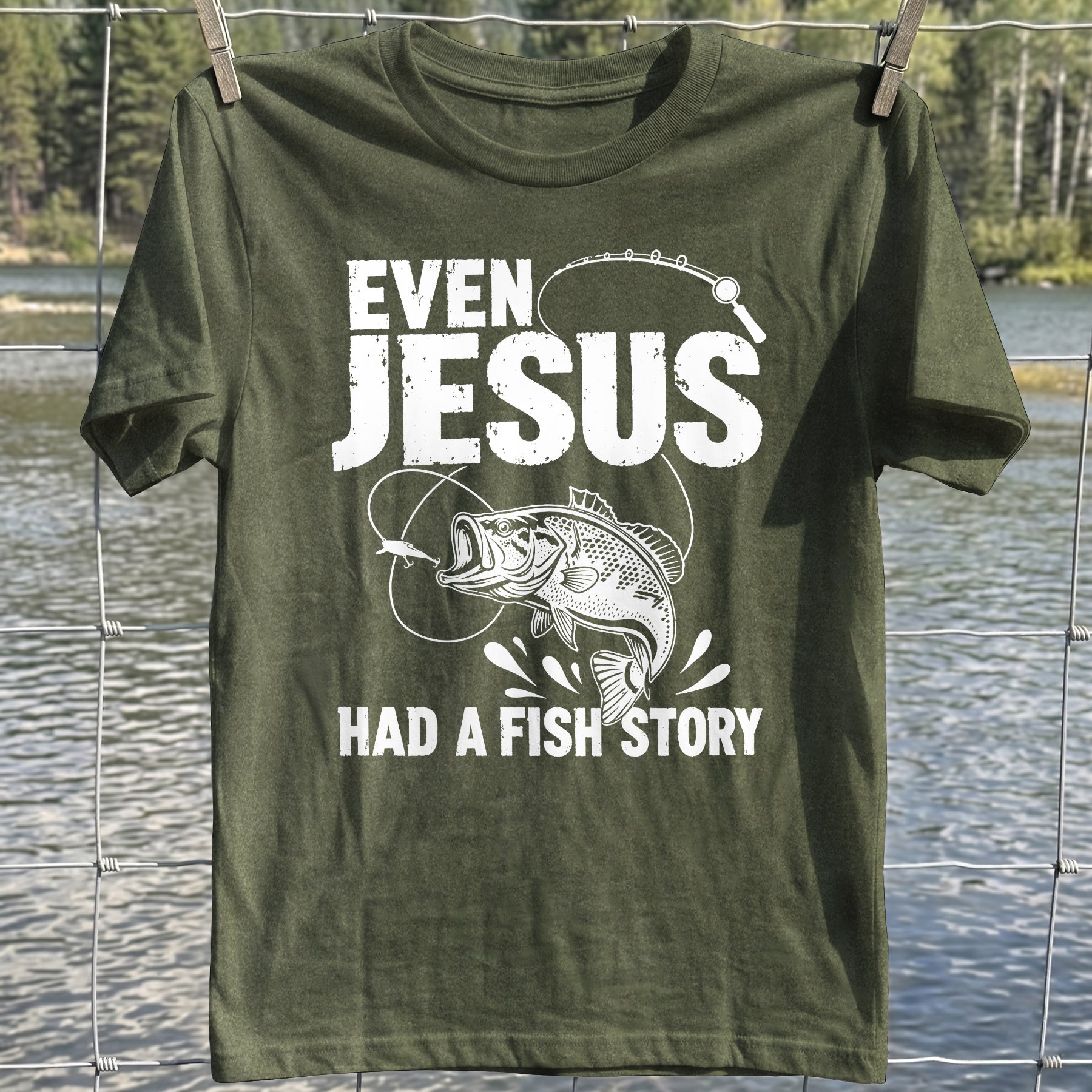 Jesus Fish Story T-shirt