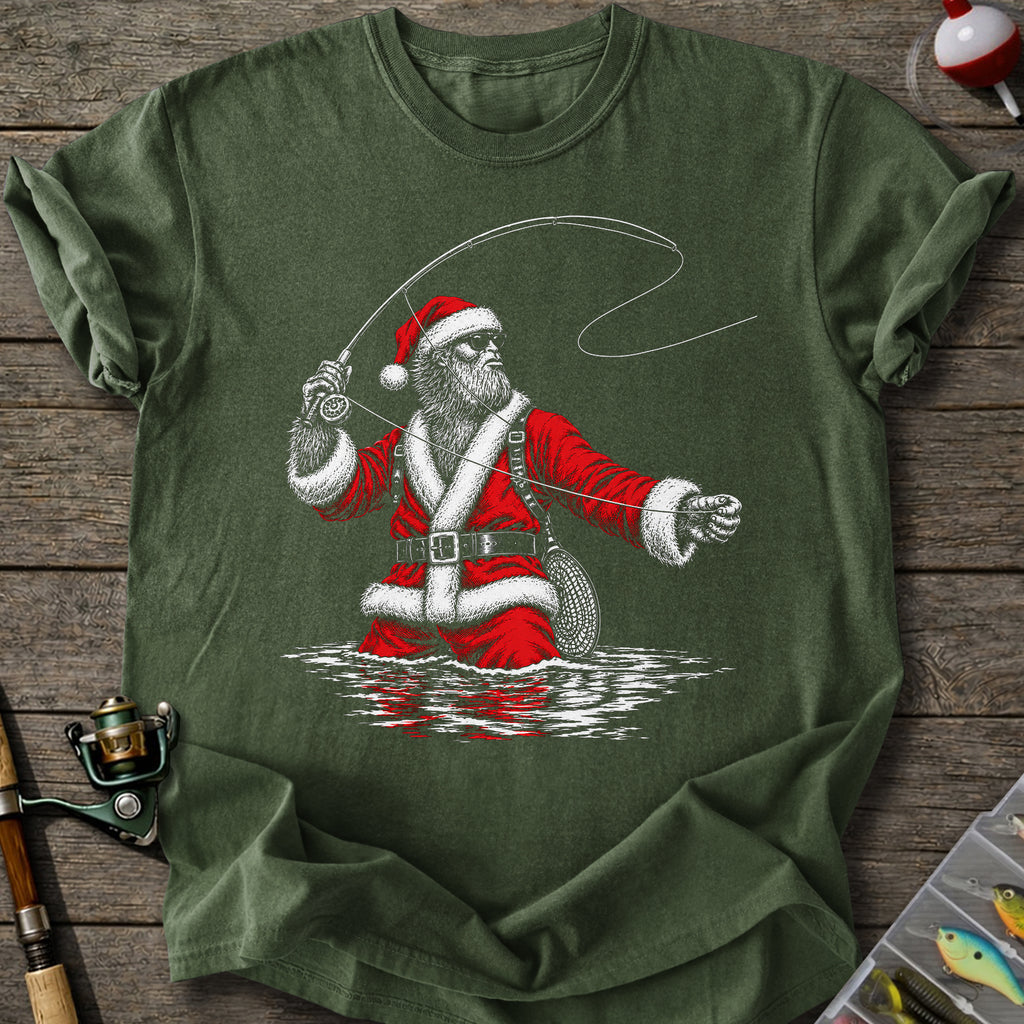 Santa Fly Fishing T-Shirt