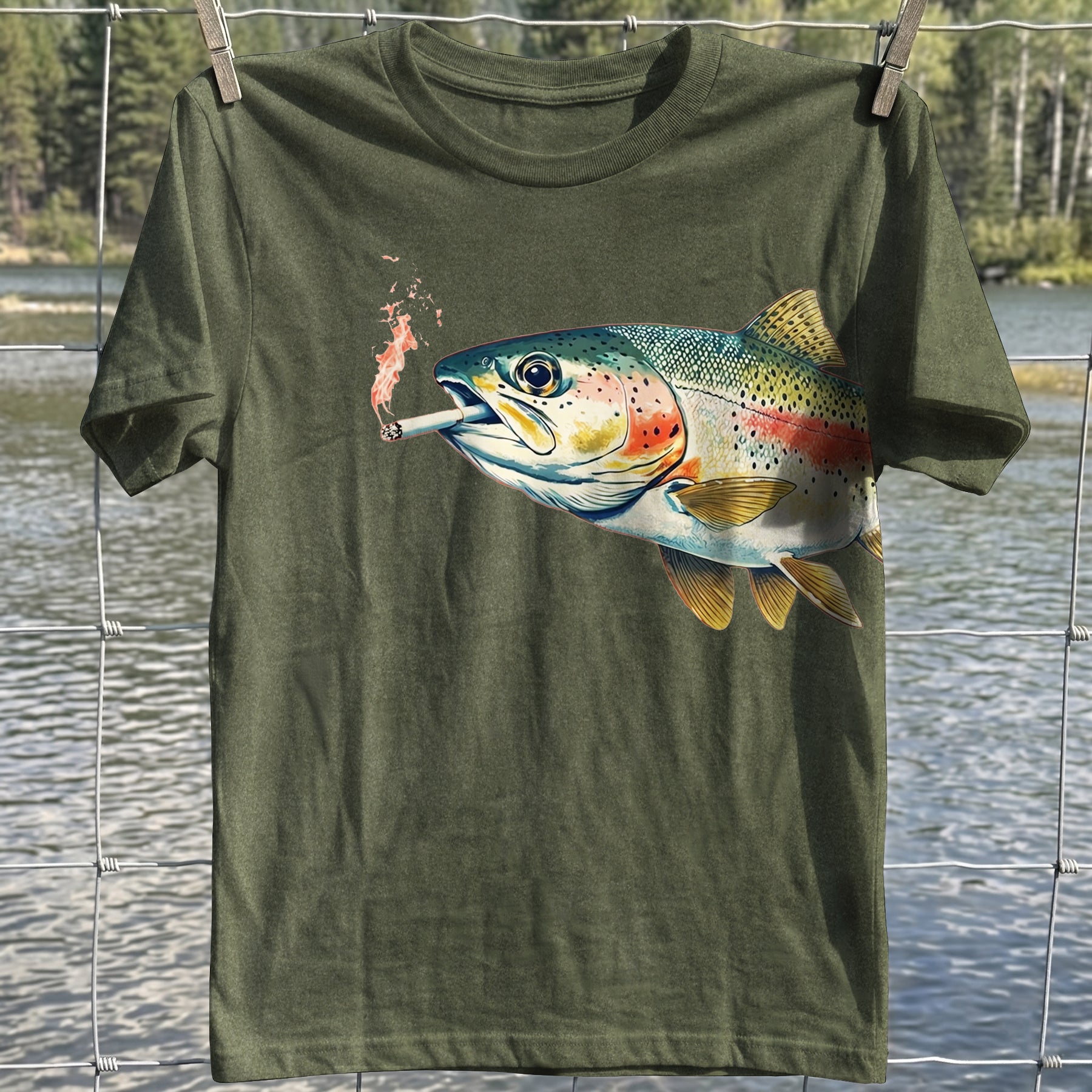 Smoking Trout T-shirt