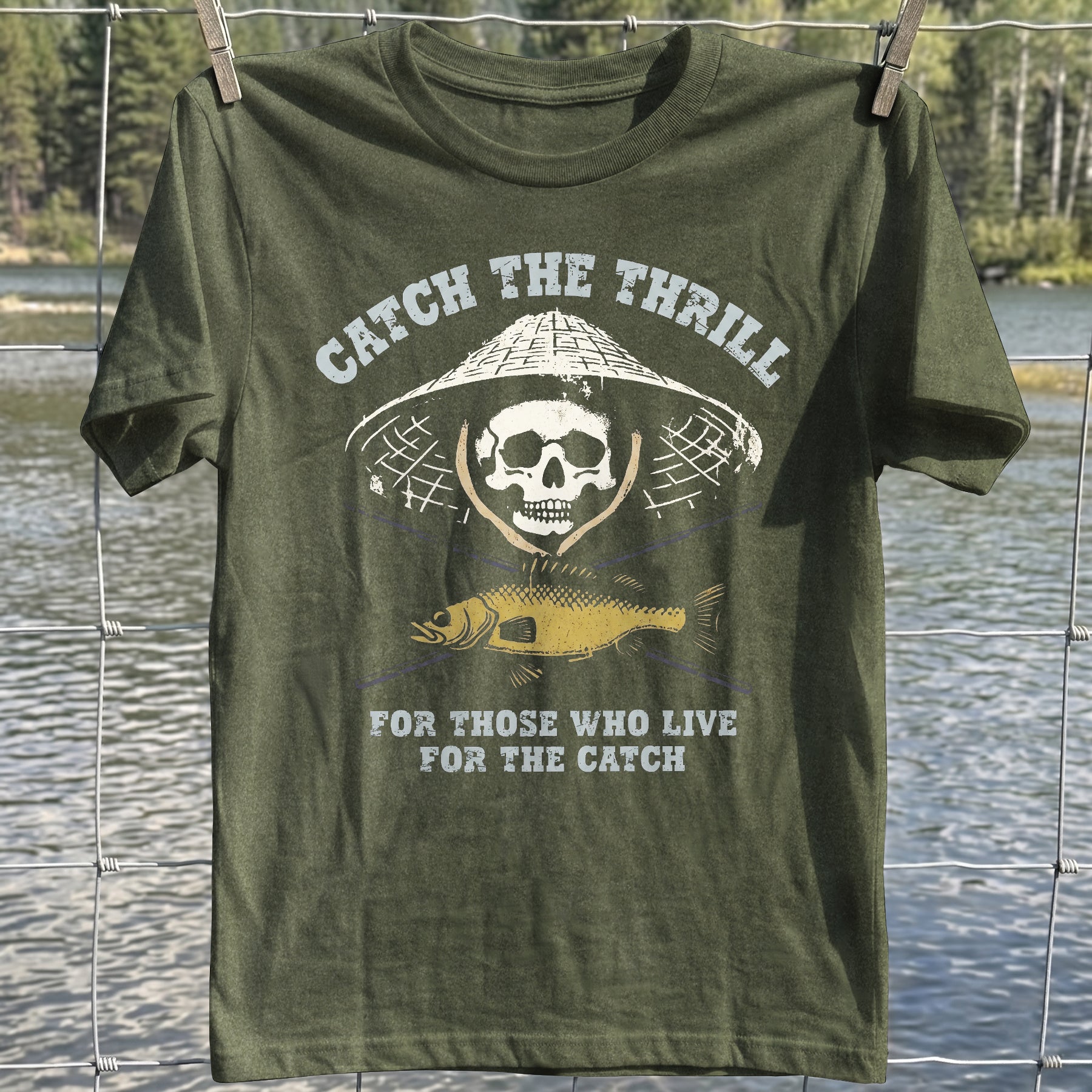 Fishing Thrill Skull T-Shirt