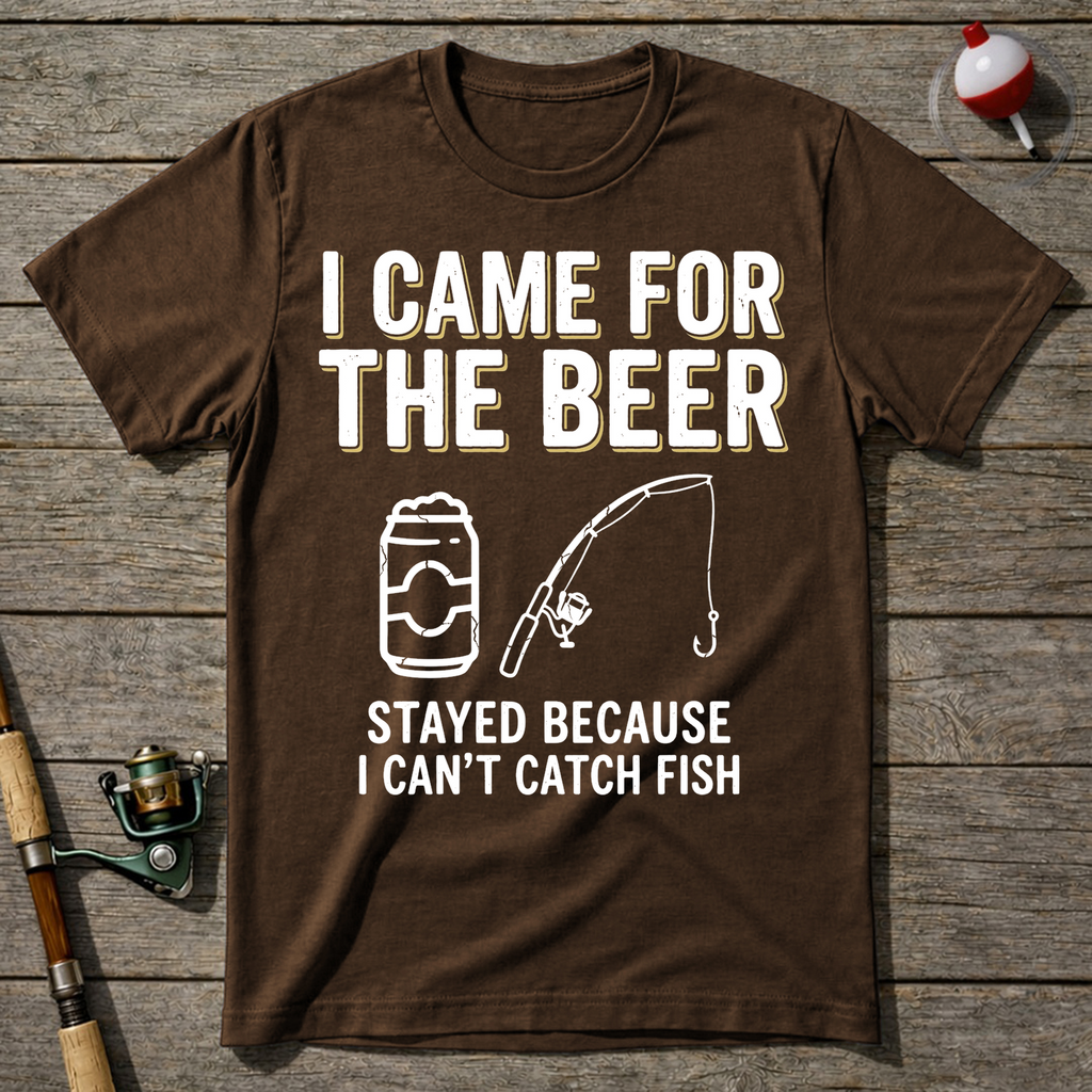 I Came For The Beer T-Shirt — Navy