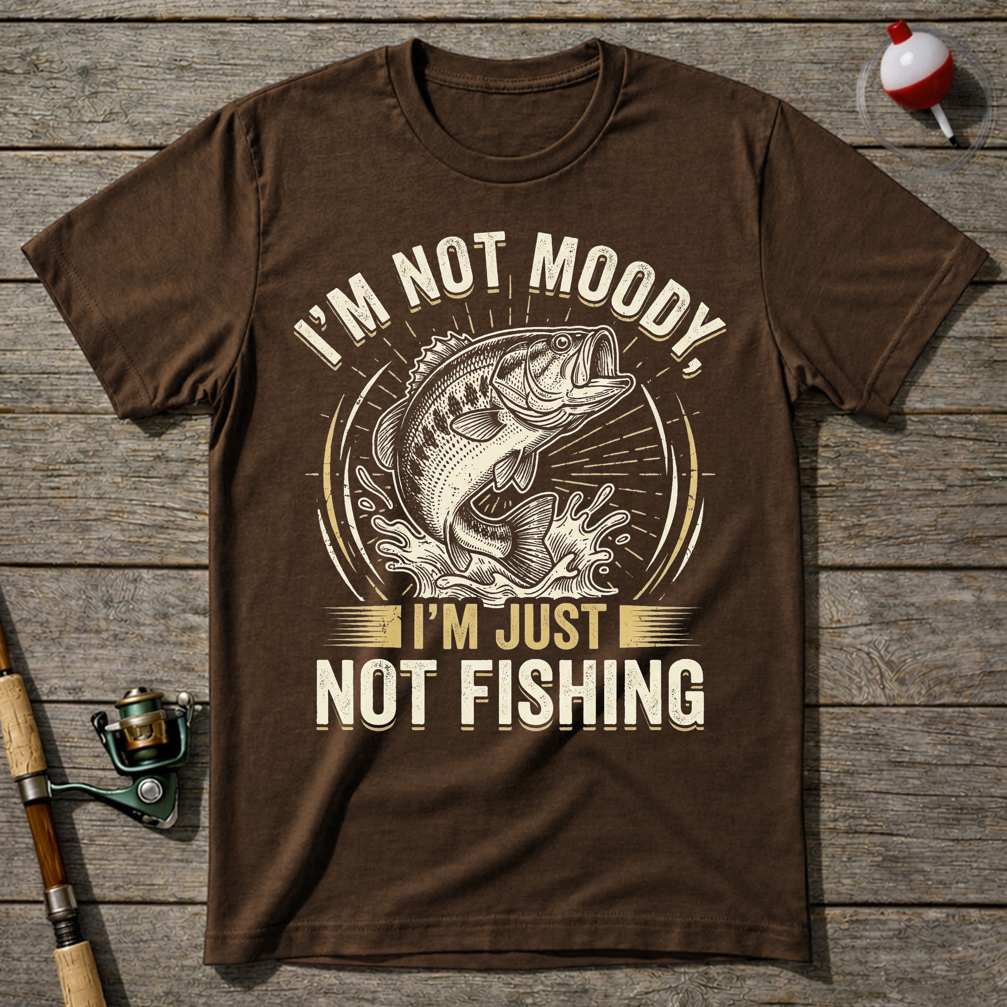 I'm Not Moody I'm Just Not Fishing T-Shirt