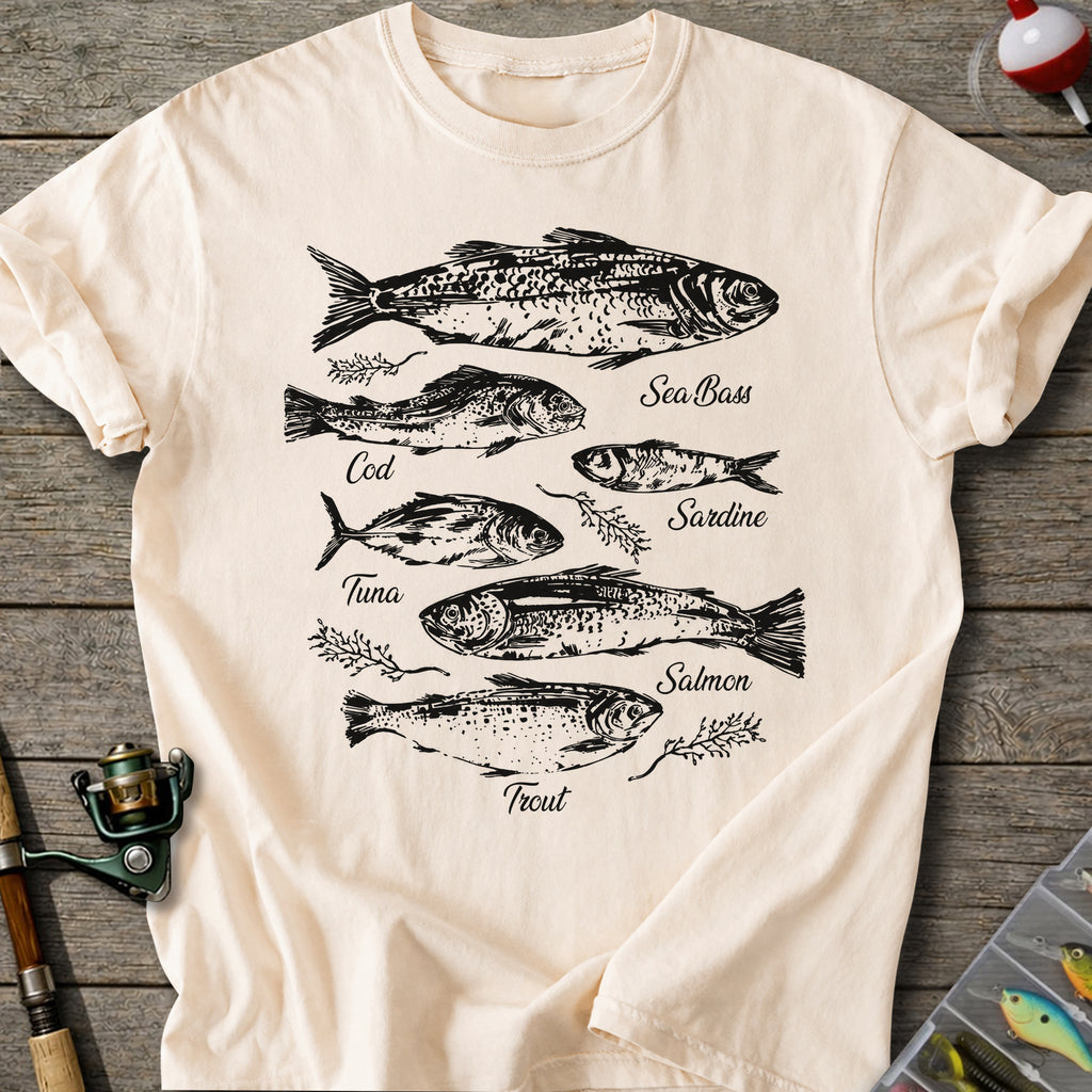 Vintage Fish Species T-shirt