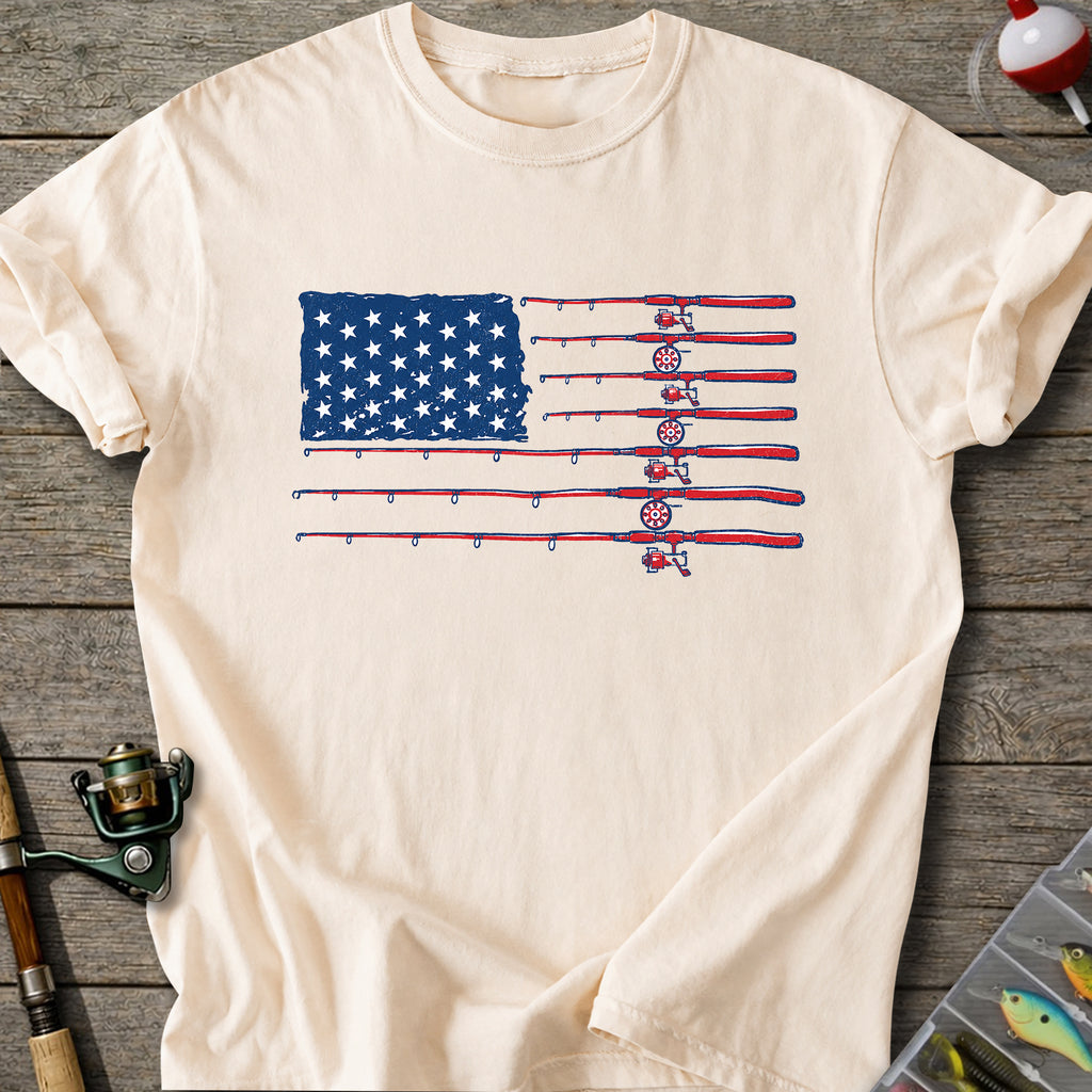 Fishing Flag Rods T-shirt