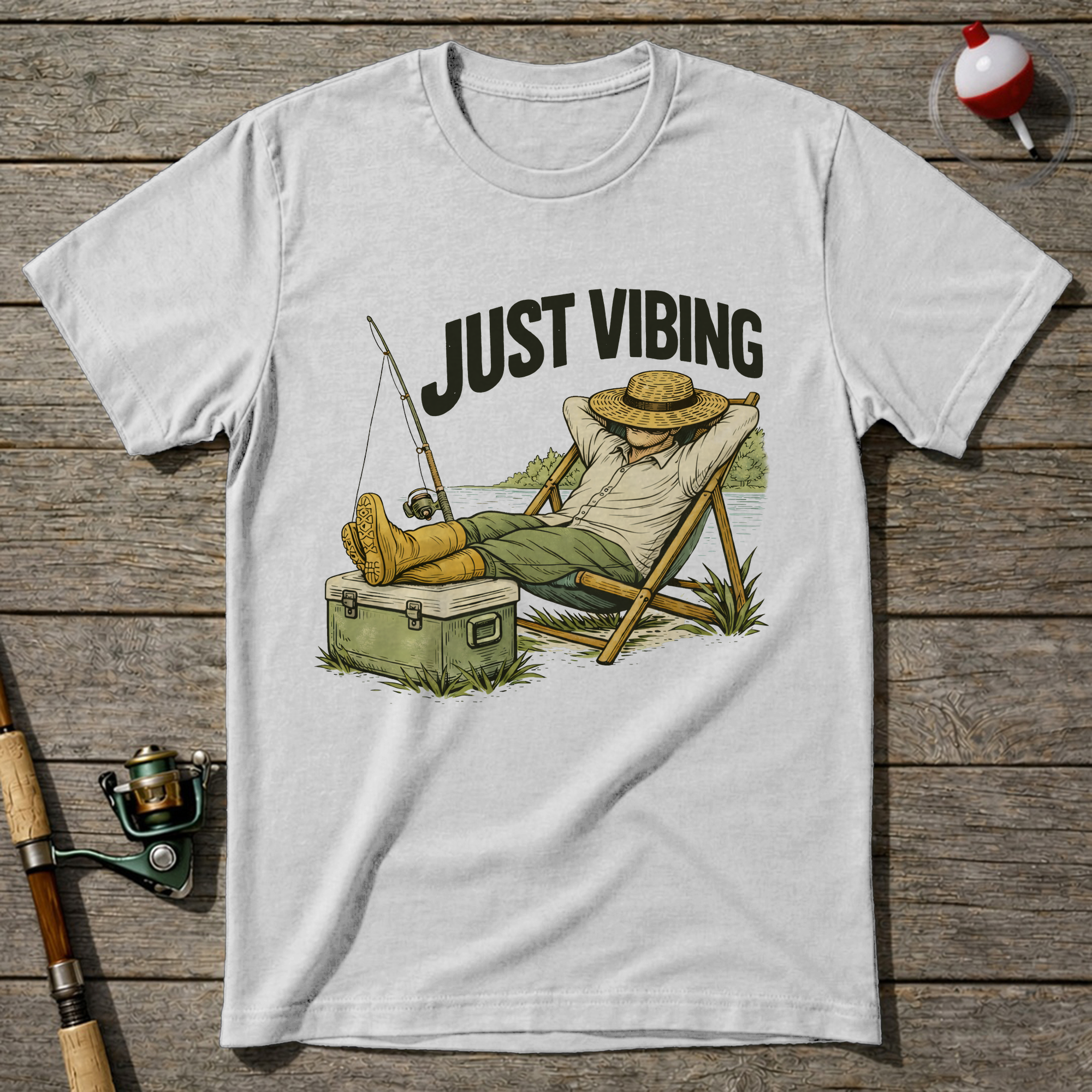 Just Vibing T-Shirt — White