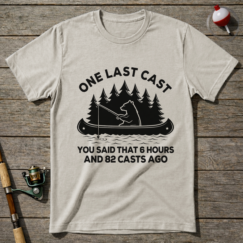 Last Cast T Shirt T-Shirt — Natural