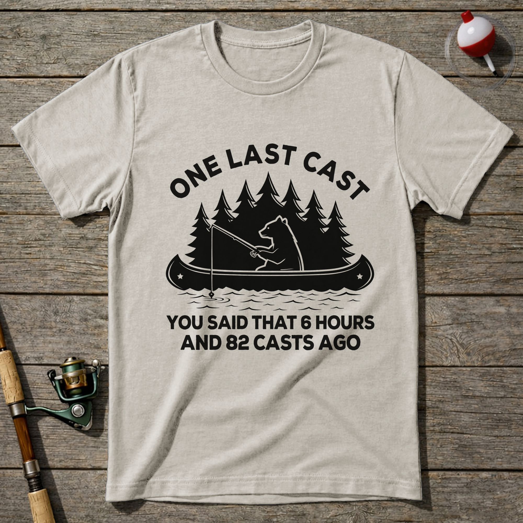 Last Cast T Shirt T-Shirt — Natural