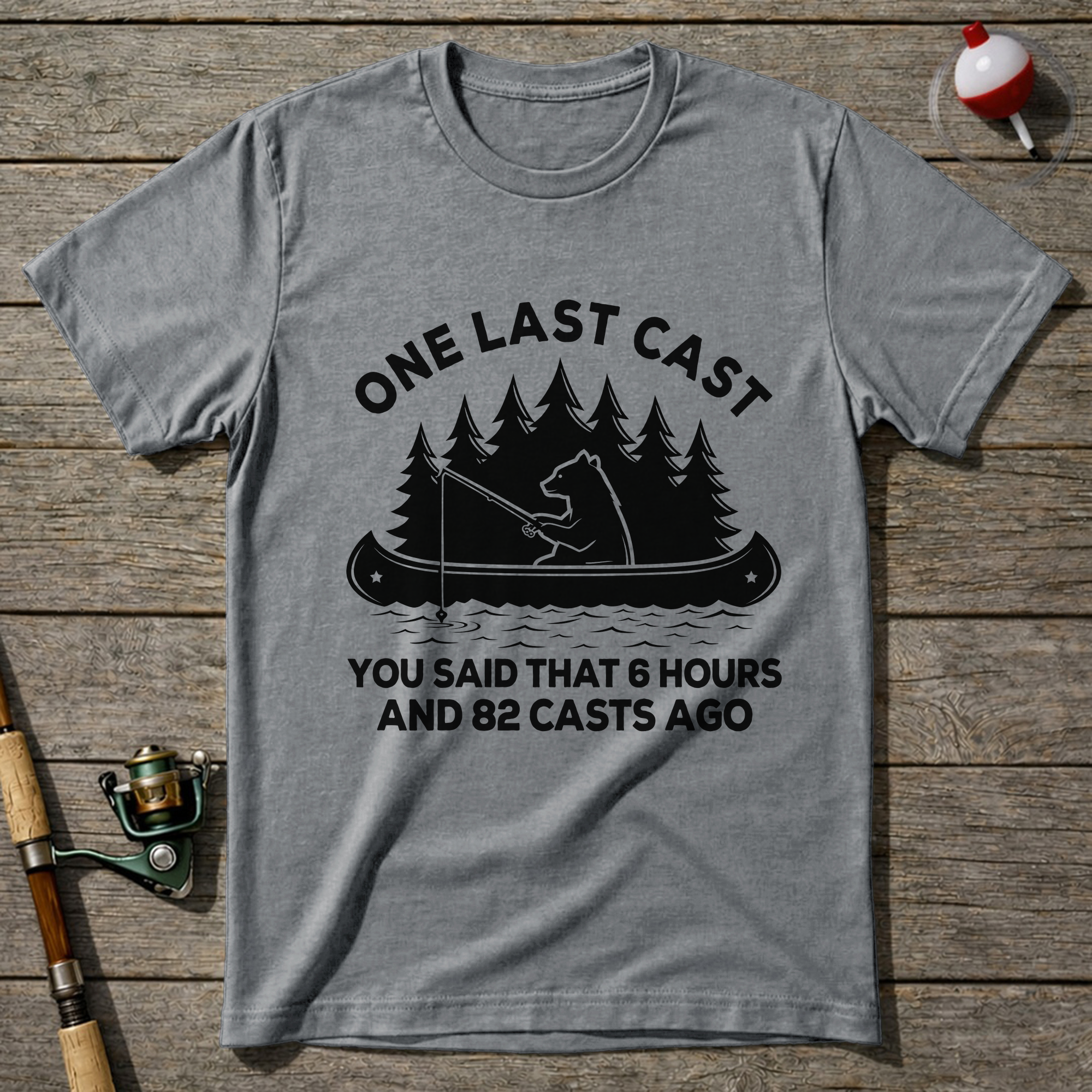 Last Cast T Shirt T-Shirt — Sport Grey