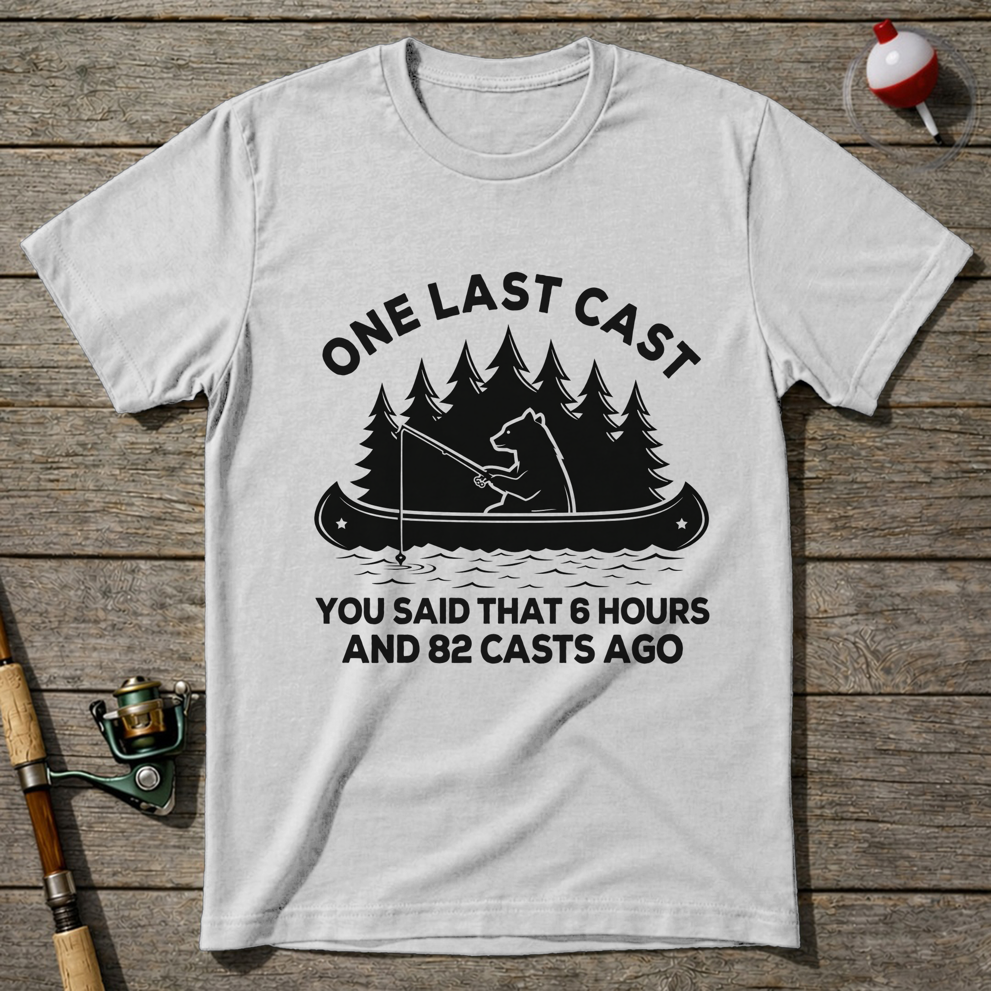 Last Cast T Shirt T-Shirt — White