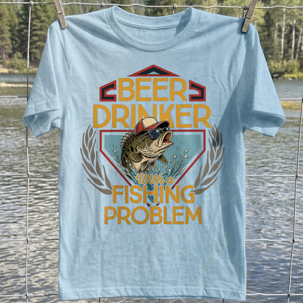 Beer Drinker Fishing Problem T-shirt