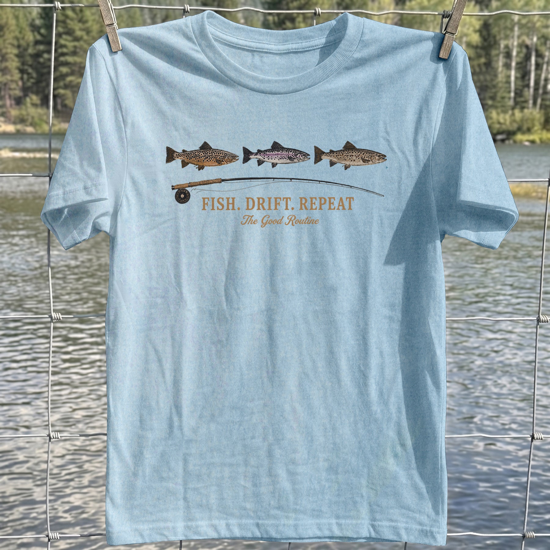 Fish Drift Repeat T-shirt