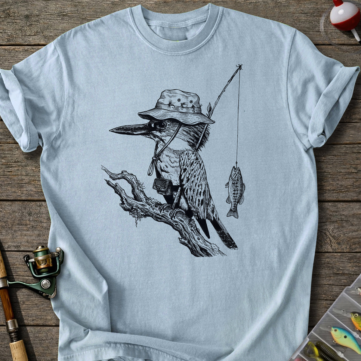 Fishing Bird T-Shirt
