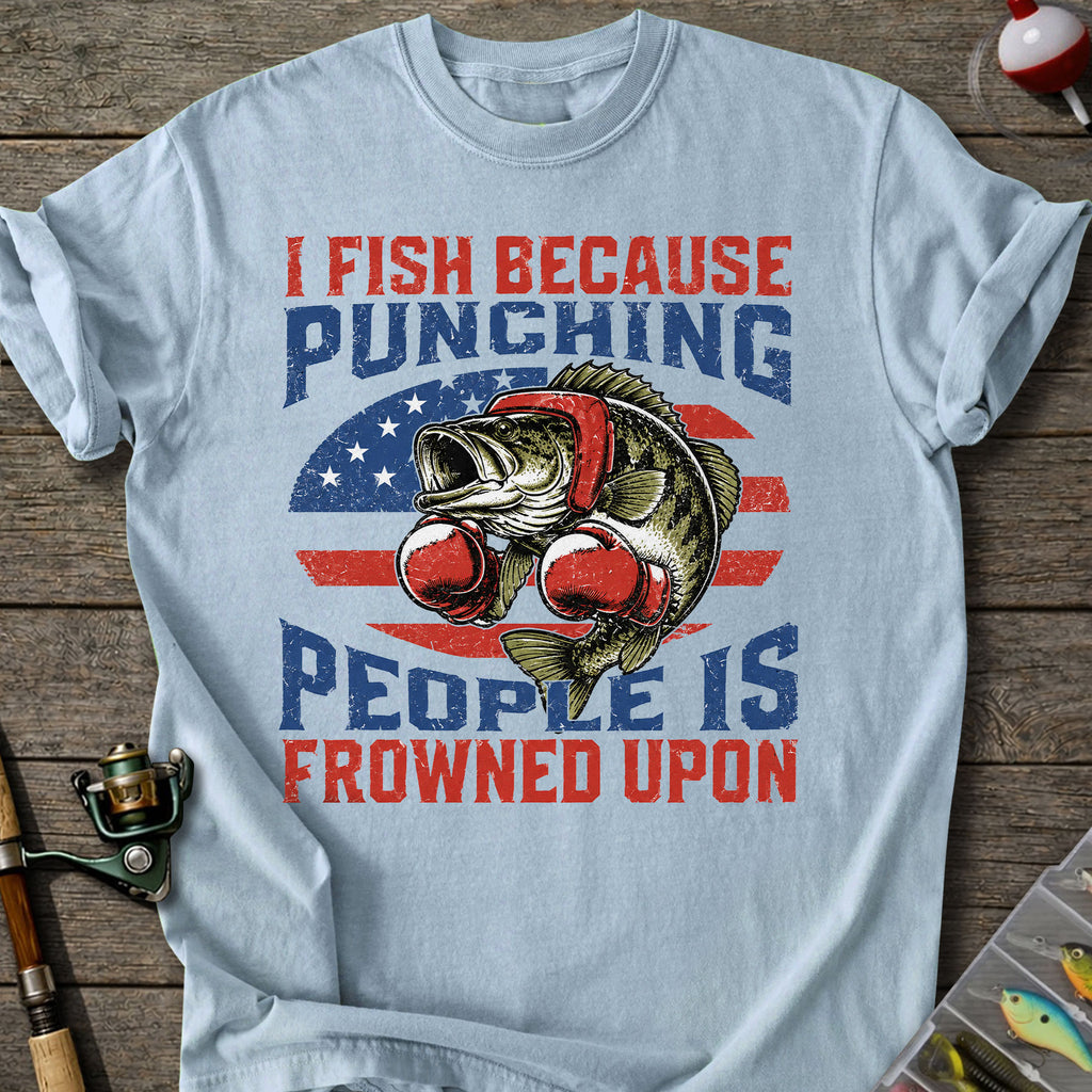 Punching People Fishing T-Shirt