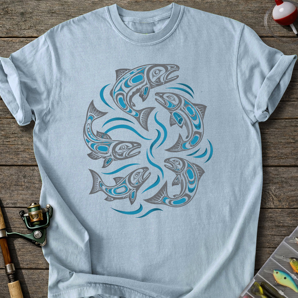 Tribal Salmon T-Shirt