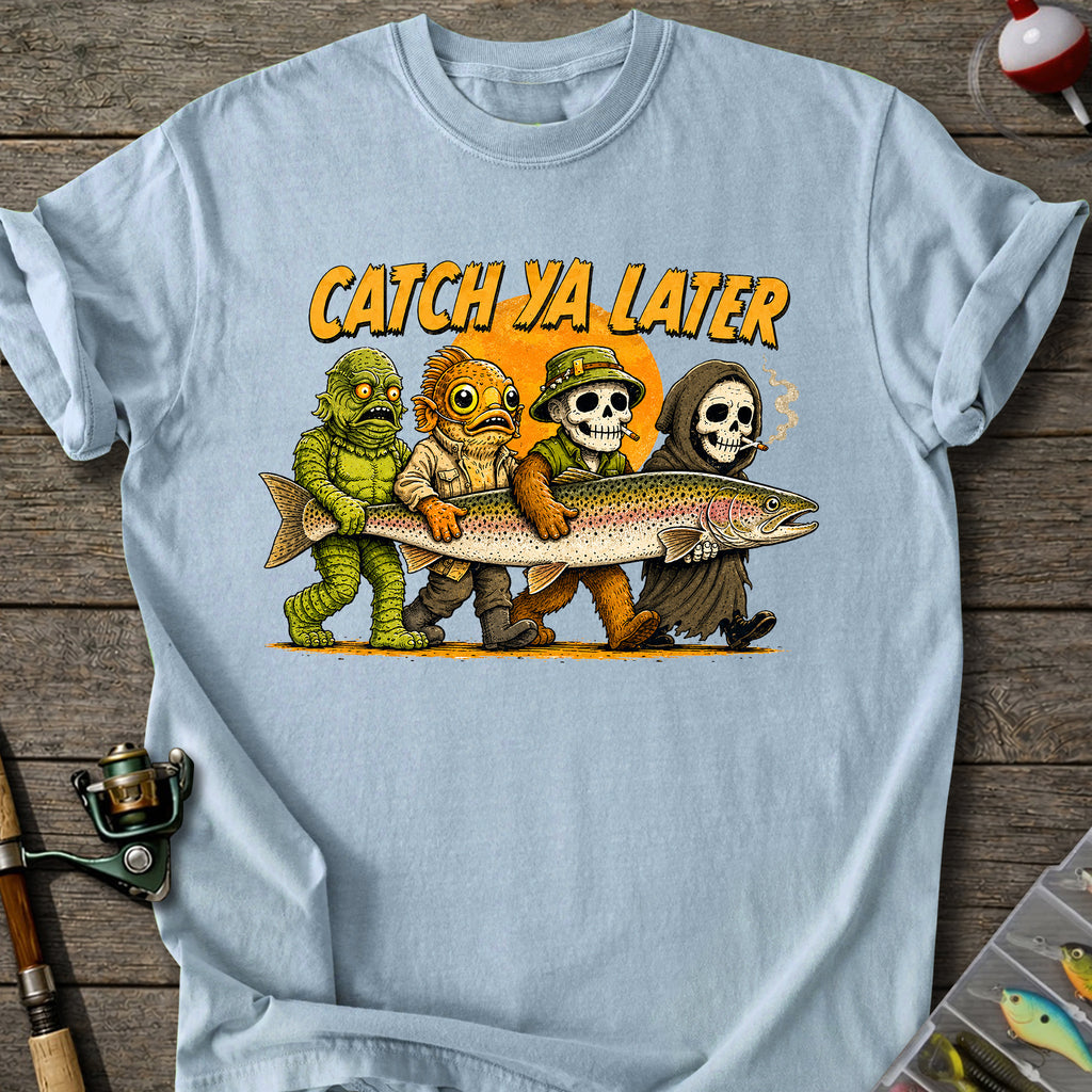 Spooky Fishing Crew T-Shirt