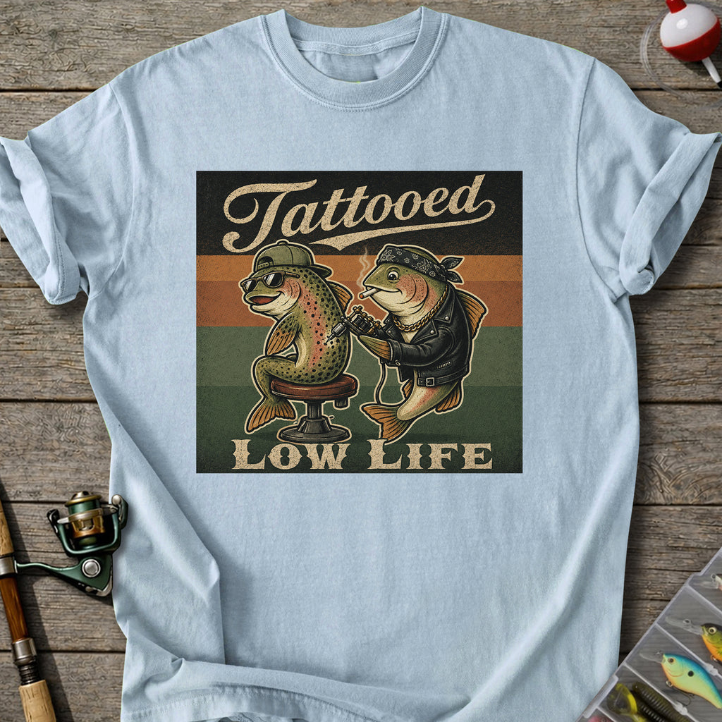 Retro Tattoo Fish T-shirt