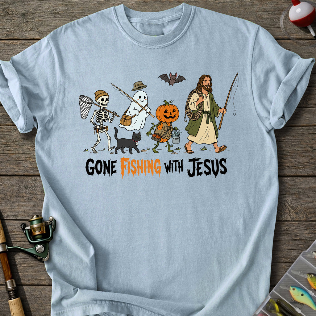 Gone Fishing With Jesus T-Shirt