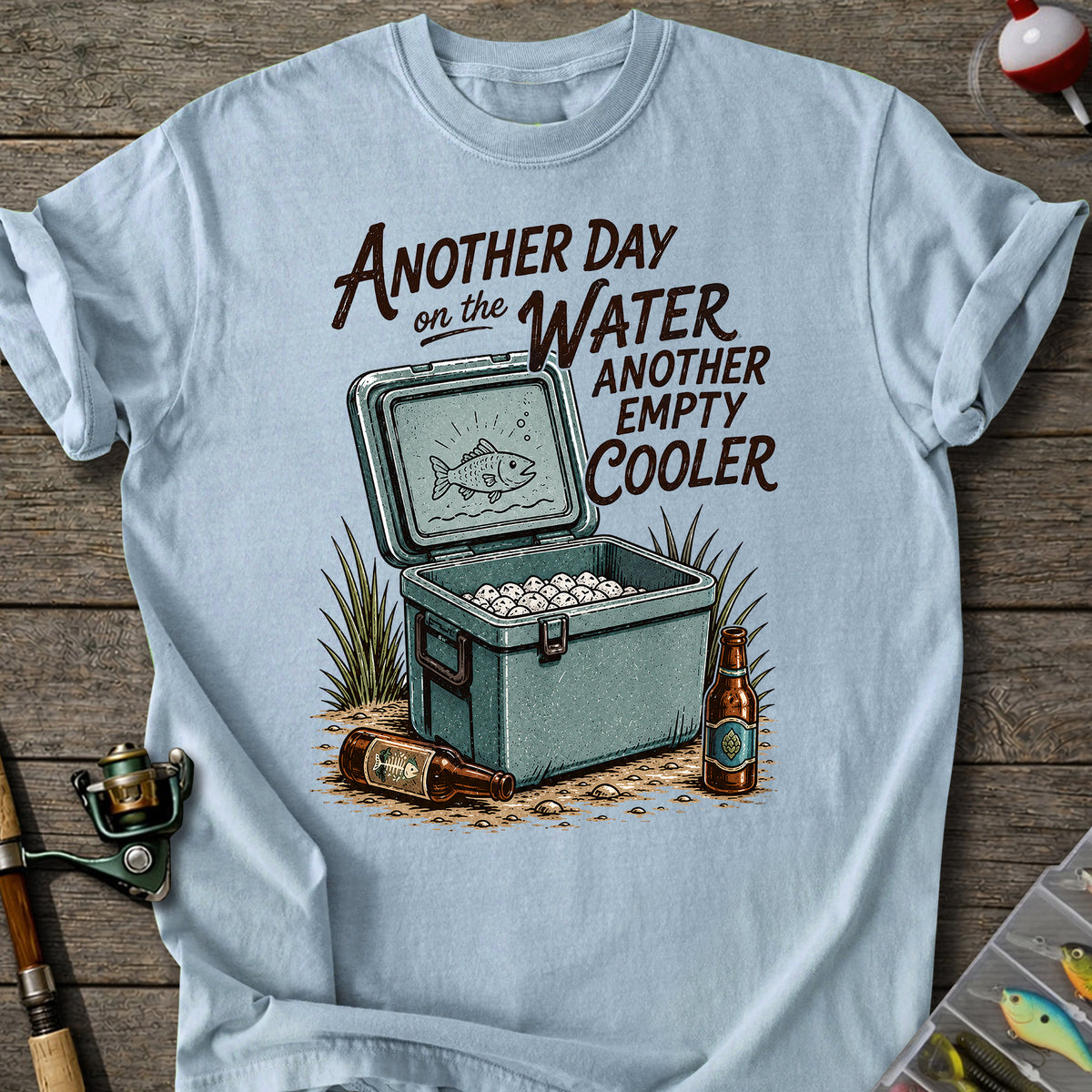Empty Cooler Fishing T-shirt