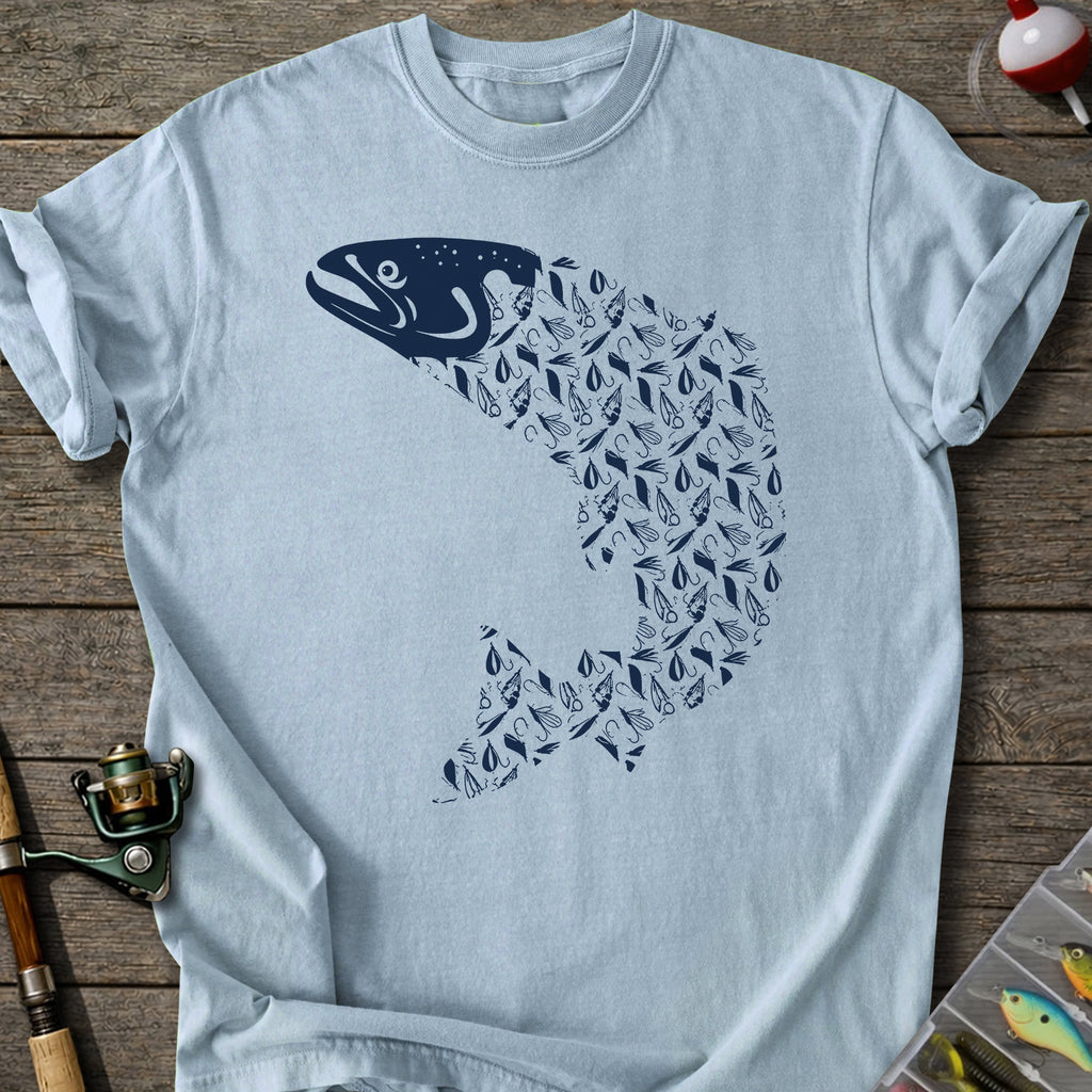 Fly-fishing Lure Trout Tshirt