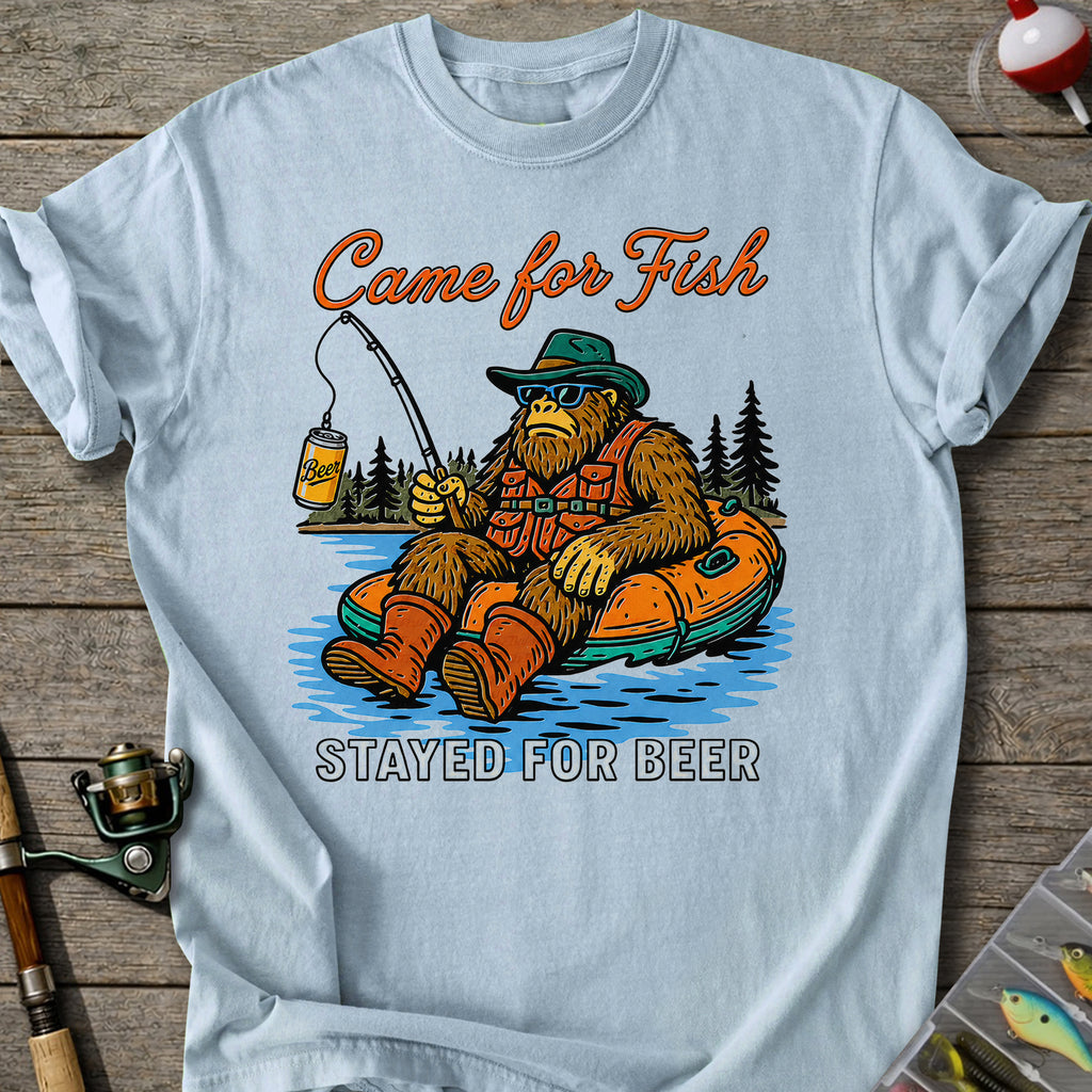 Bigfoot Beer Fishing T-shirt