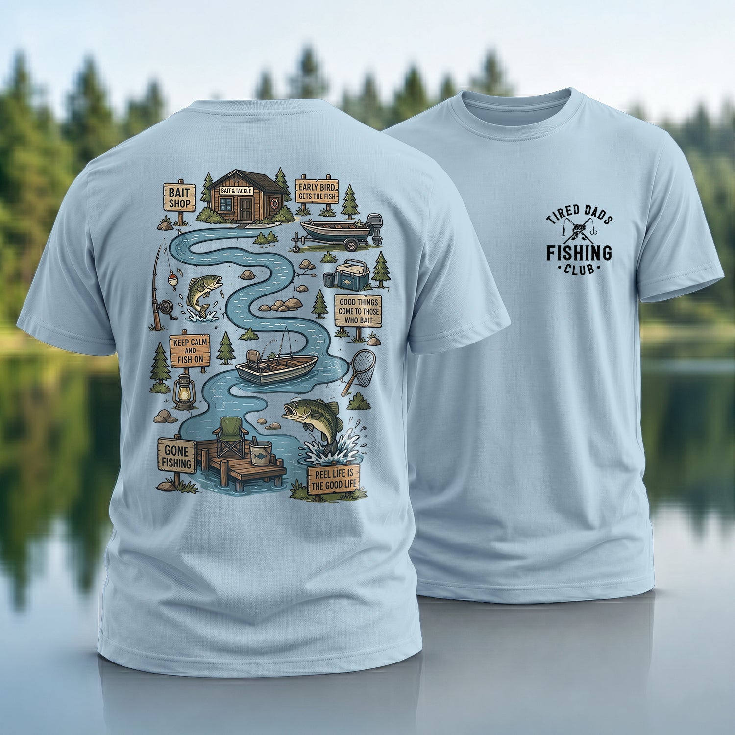 Tired Dads Fishing T-Shirt