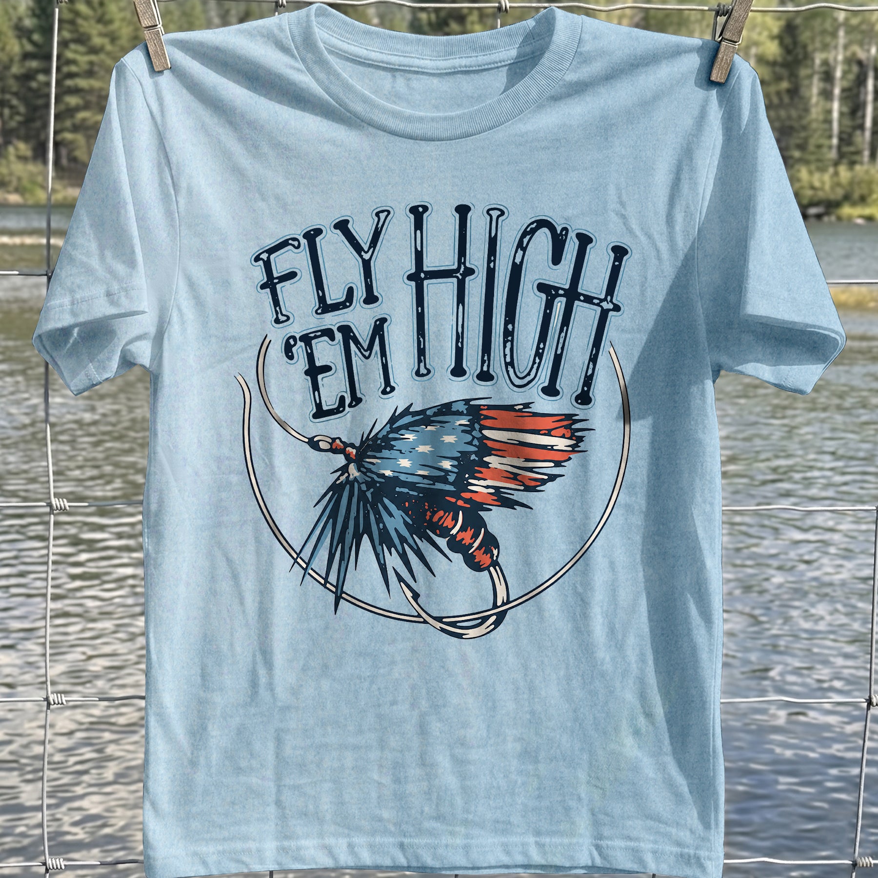 Patriotic Fly Fishing T-Shirt