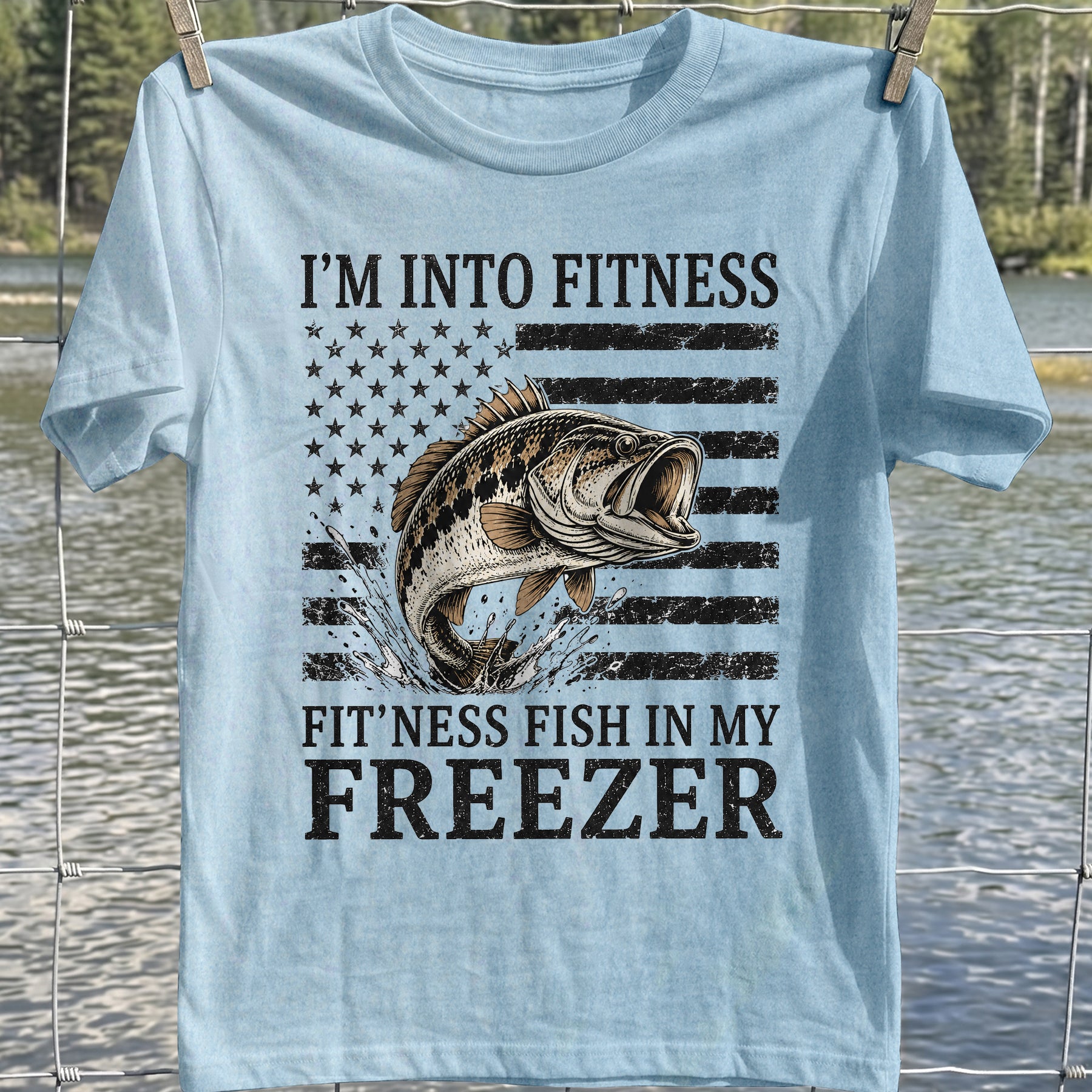 Fitness Fish Freezer T-Shirt