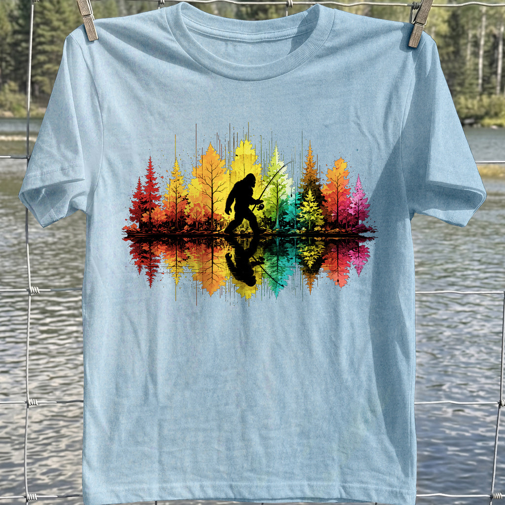 Bigfoot Fishing T-Shirt