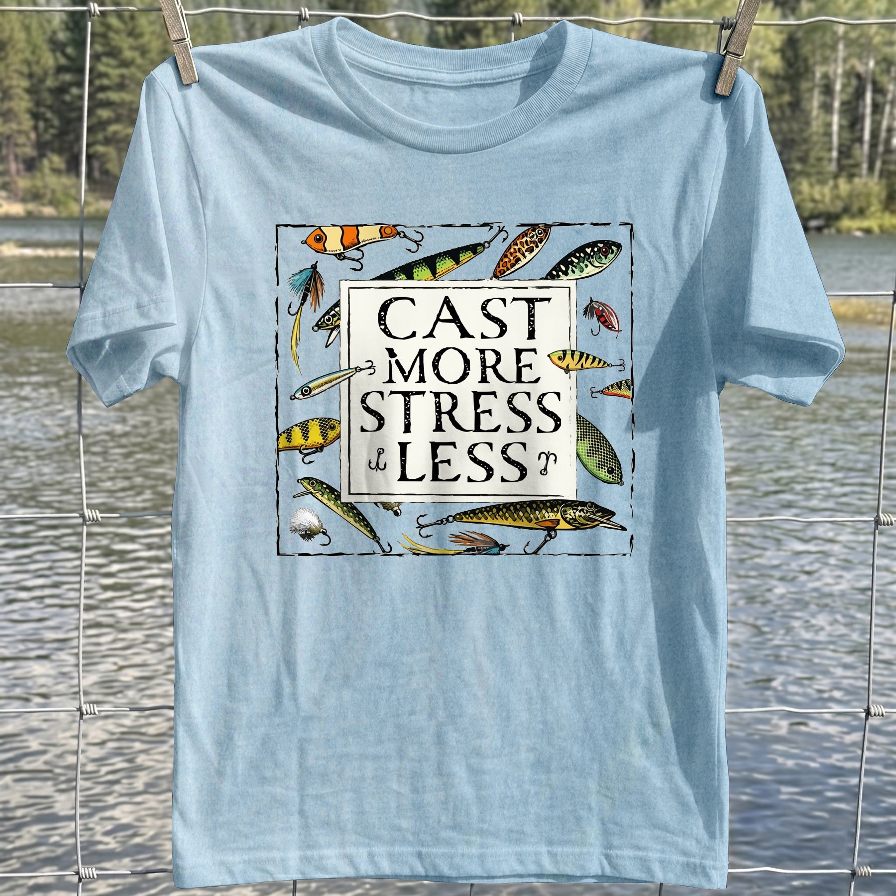 Cast More Stress Less T-Shirt