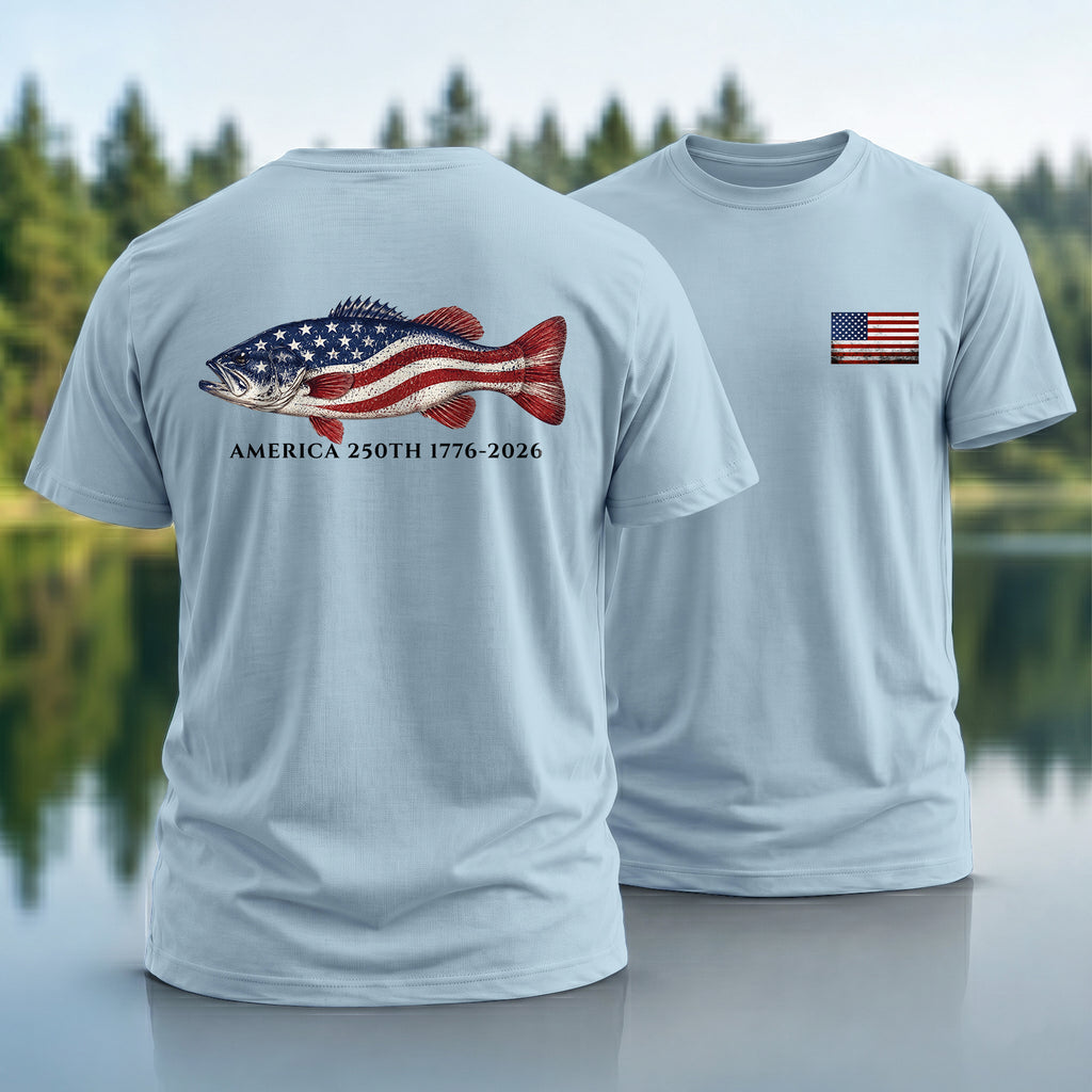 250th Bass Flag T-shirt
