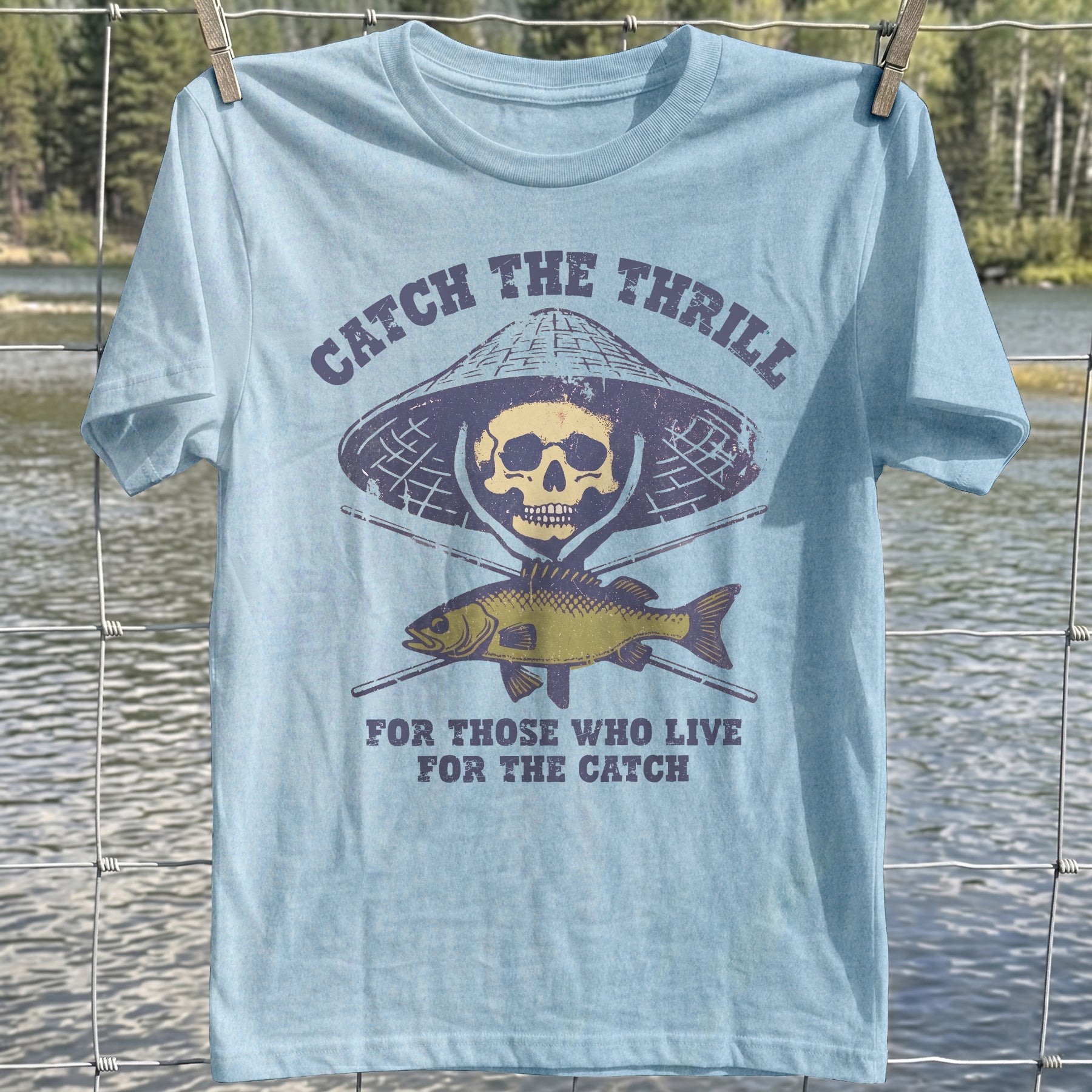 Fishing Thrill Skull T-Shirt
