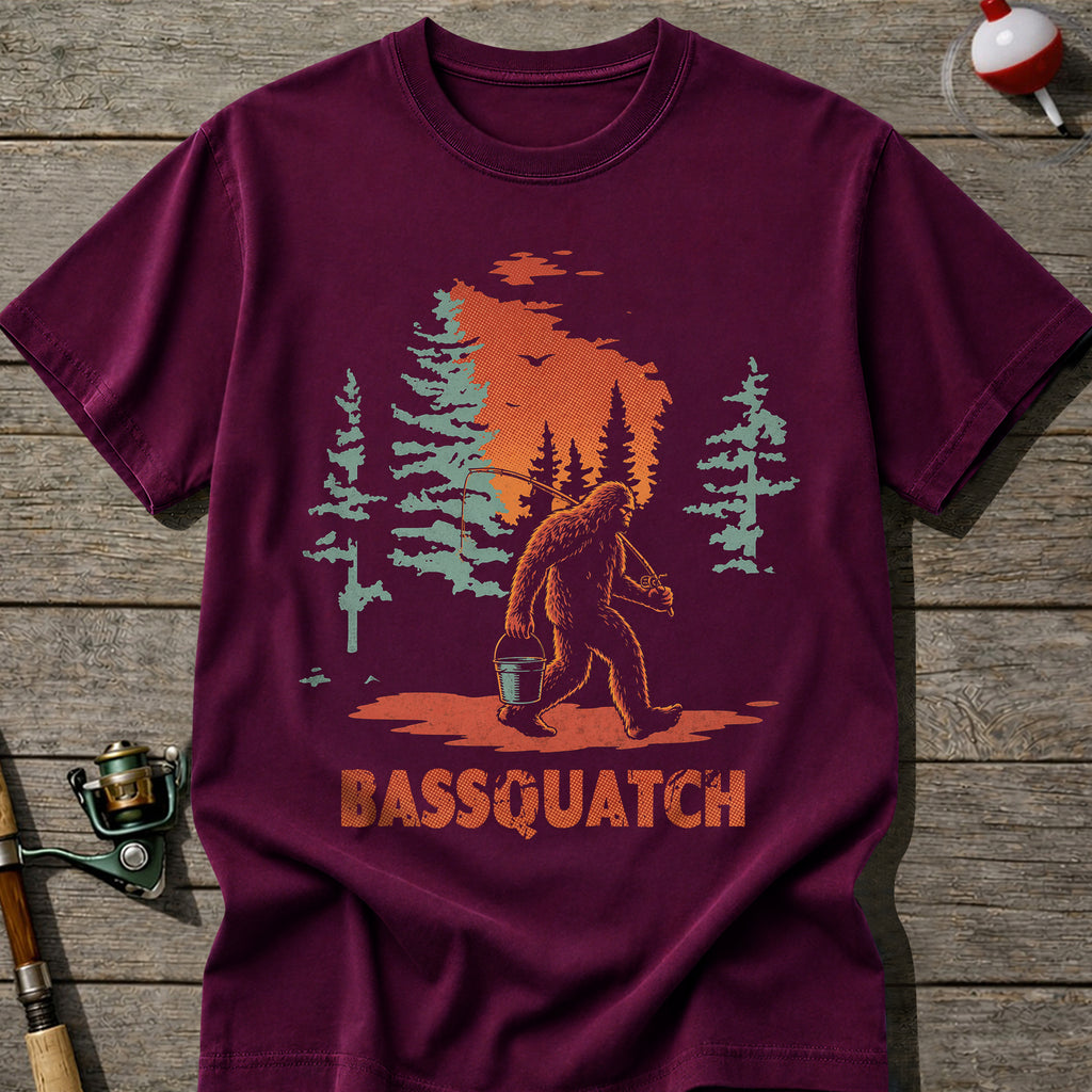 Bassquatch Fishing T-Shirt