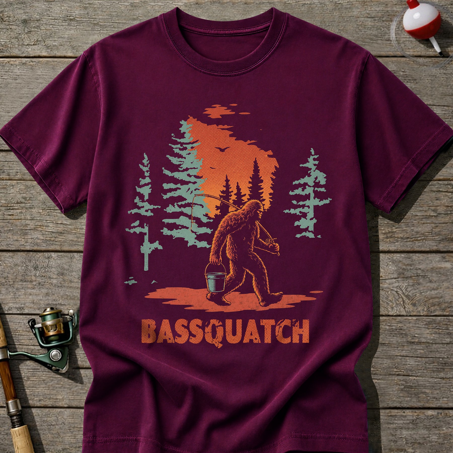 Bassquatch Fishing T-Shirt