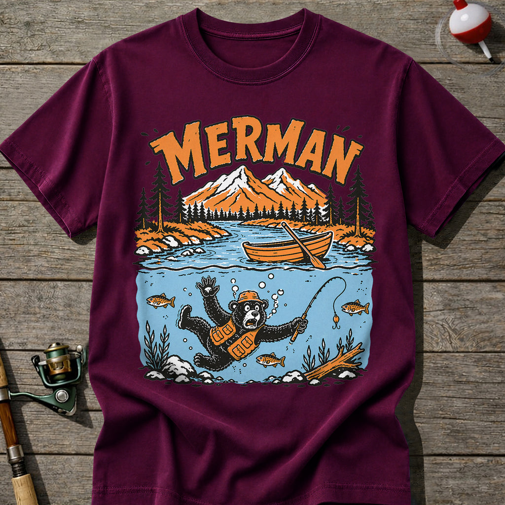 Merman Fishing T-Shirt