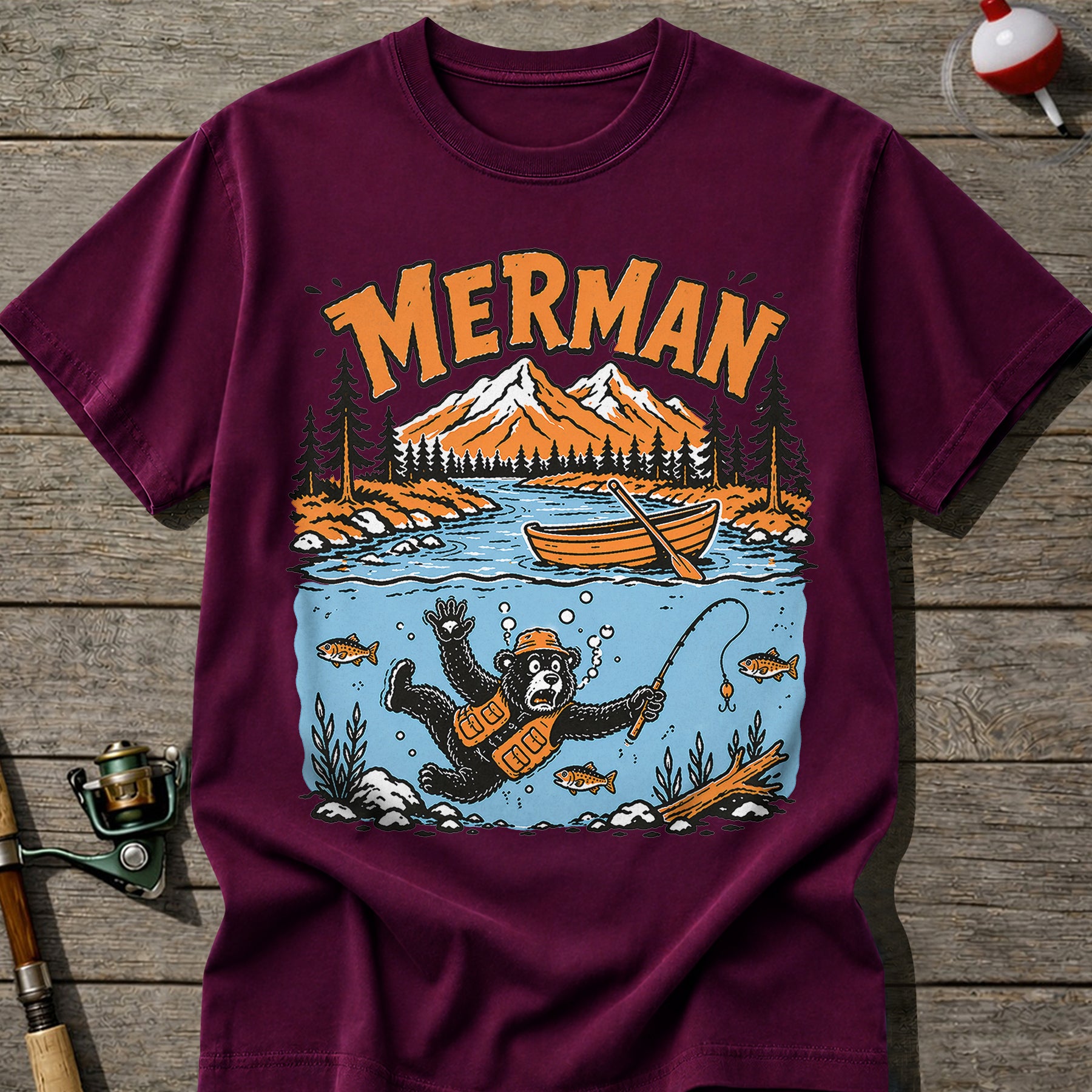 Merman Fishing T-Shirt