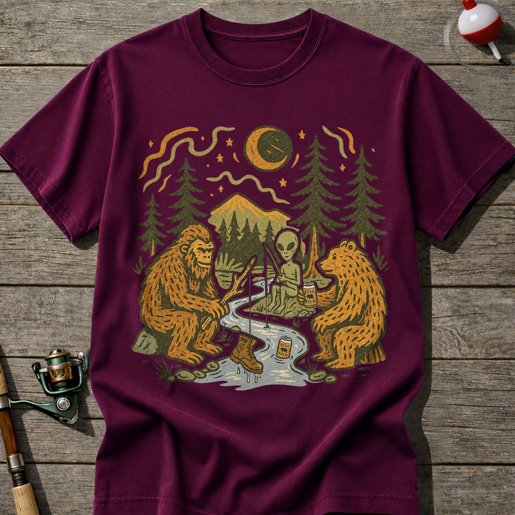 Strange Fishing Crew T-Shirt