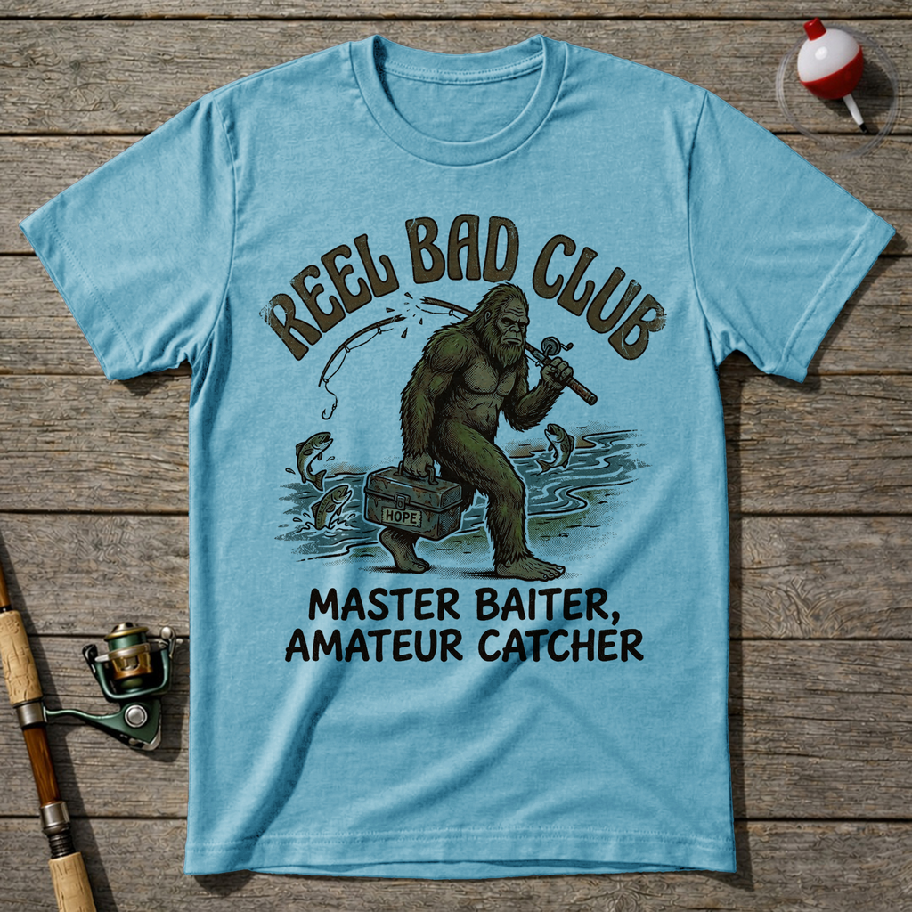 Master Baiter Amateur Catcher T-Shirt — Sky Blue