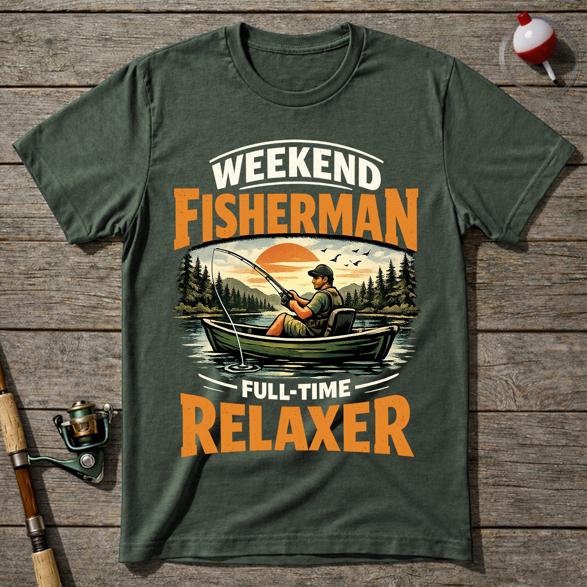 Weekend Fisherman Full Time Relaxer T-Shirt