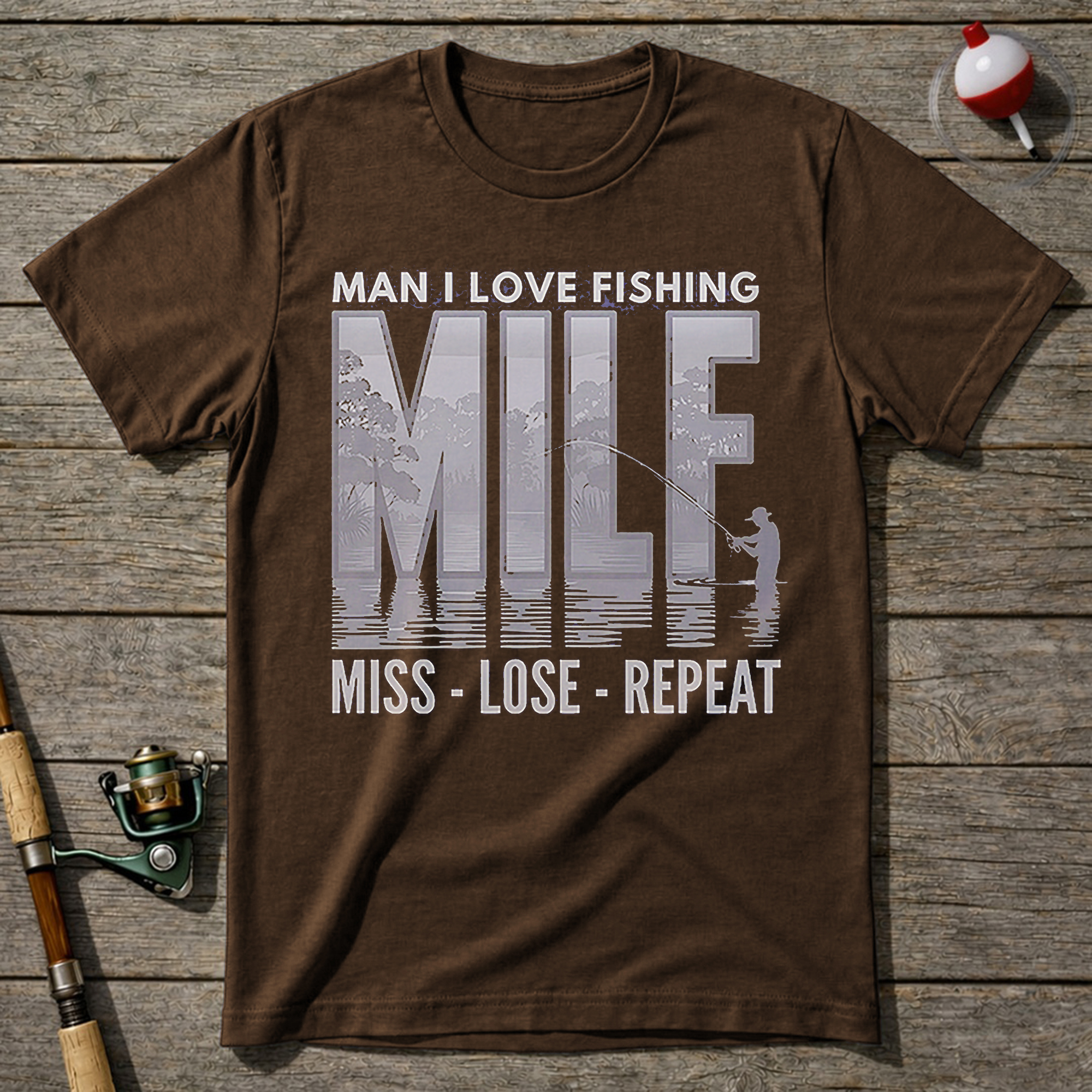 Miss Lose Repeat T-Shirt — Brown