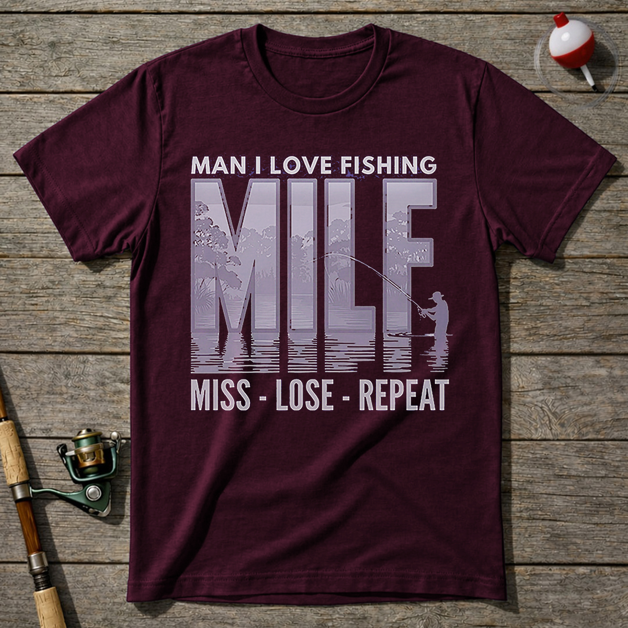 Miss Lose Repeat T-Shirt — Maroon