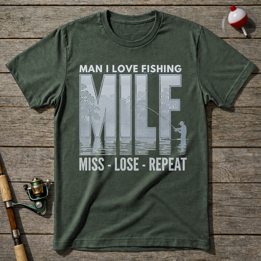 Miss Lose Repeat T-Shirt — Military Green
