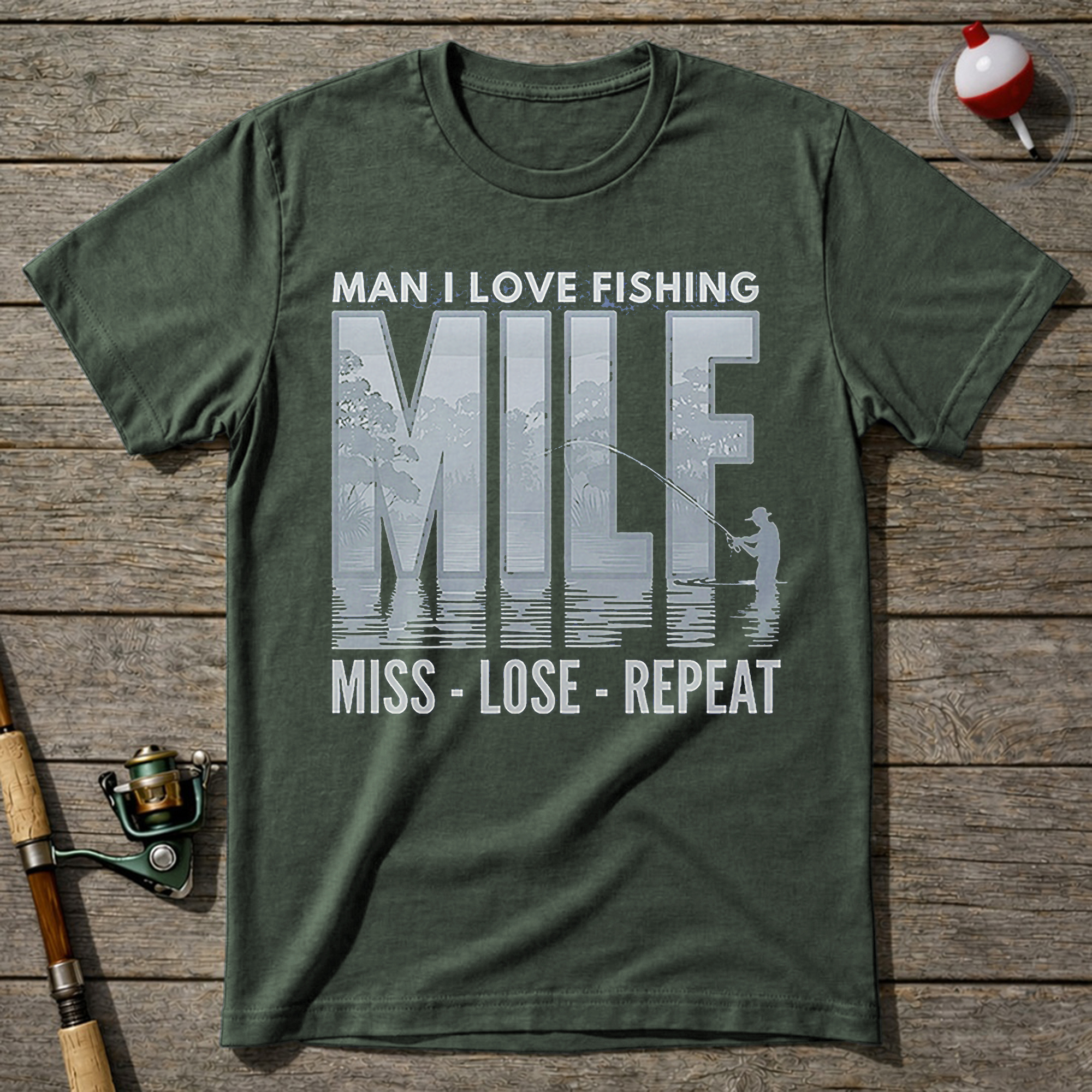 Miss Lose Repeat T-Shirt — Military Green