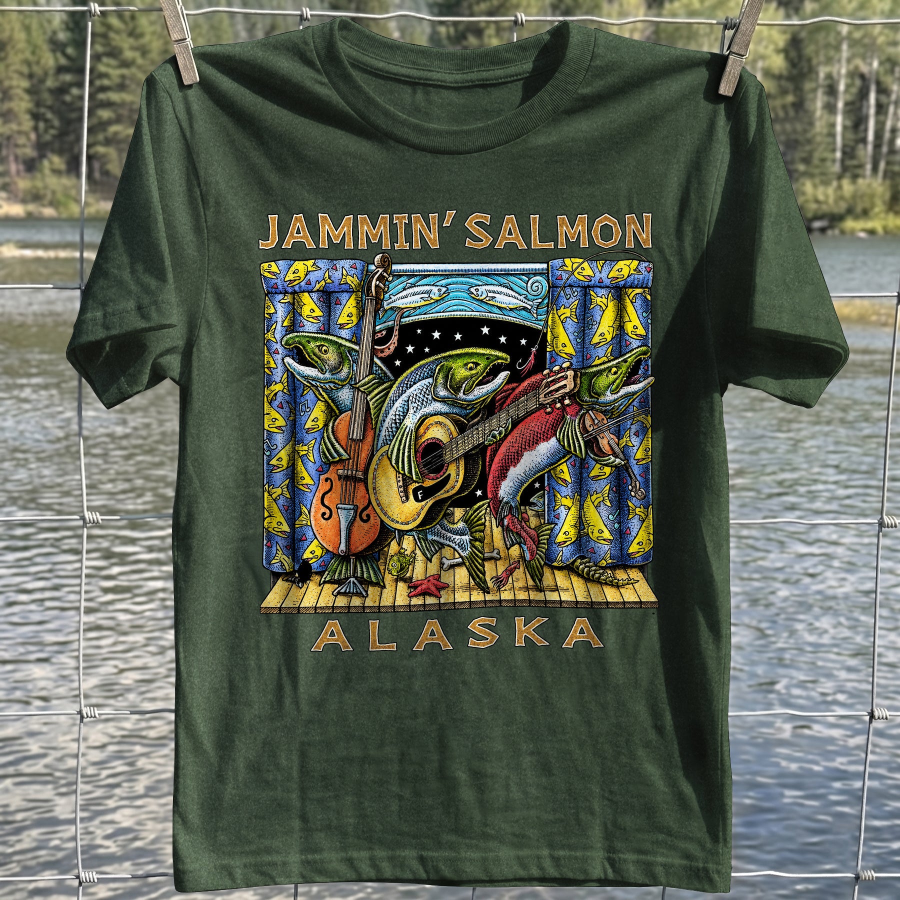 Jammin' Salmon Alaska T-Shirt