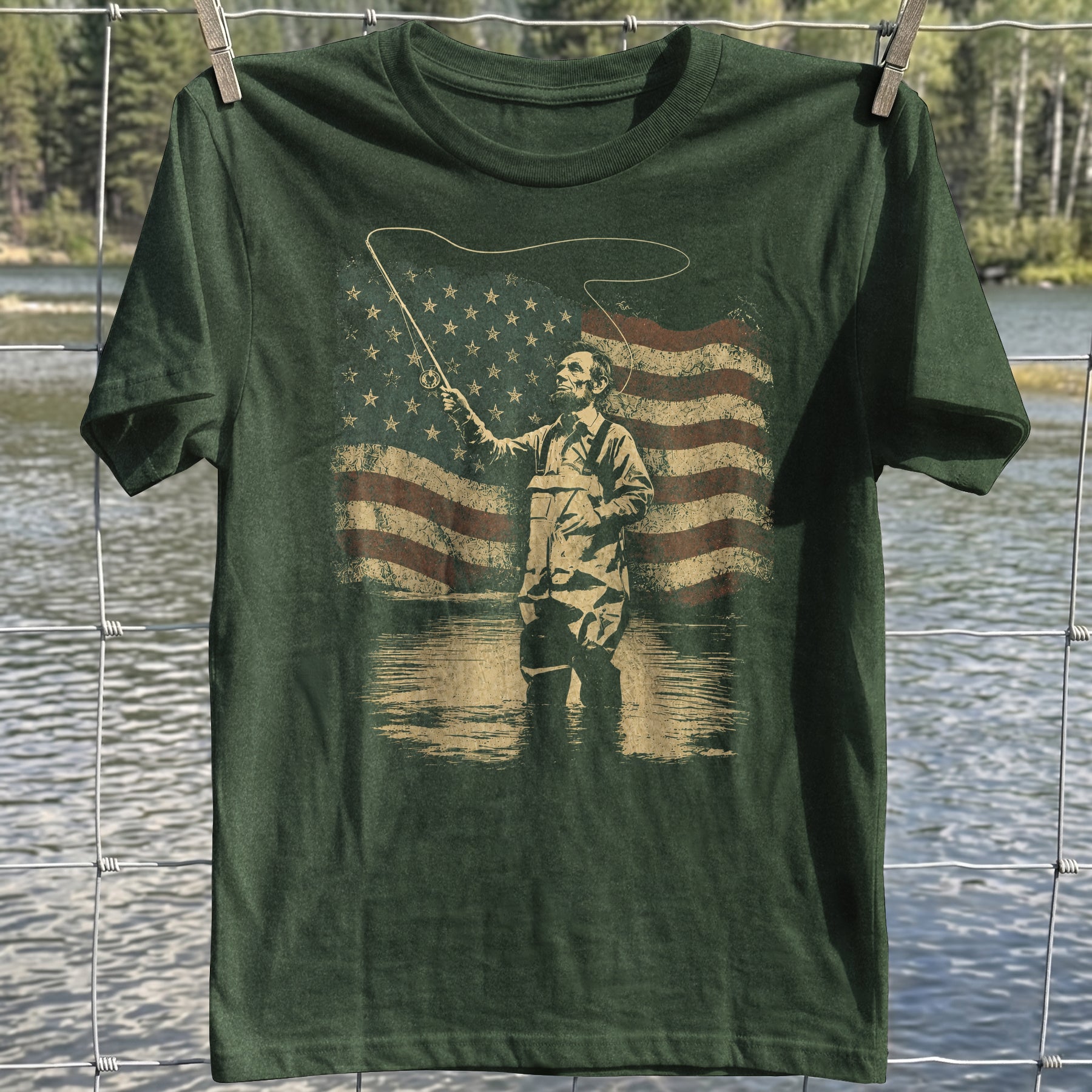 Patriotic Angler T-shirt